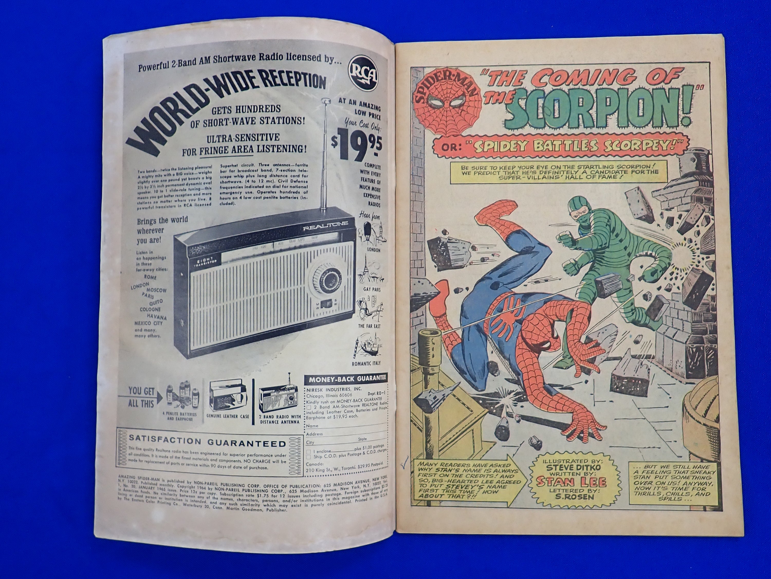 Amazing Spider-Man #20 (1965) - FN (6.0) - 1st App. Scorpion