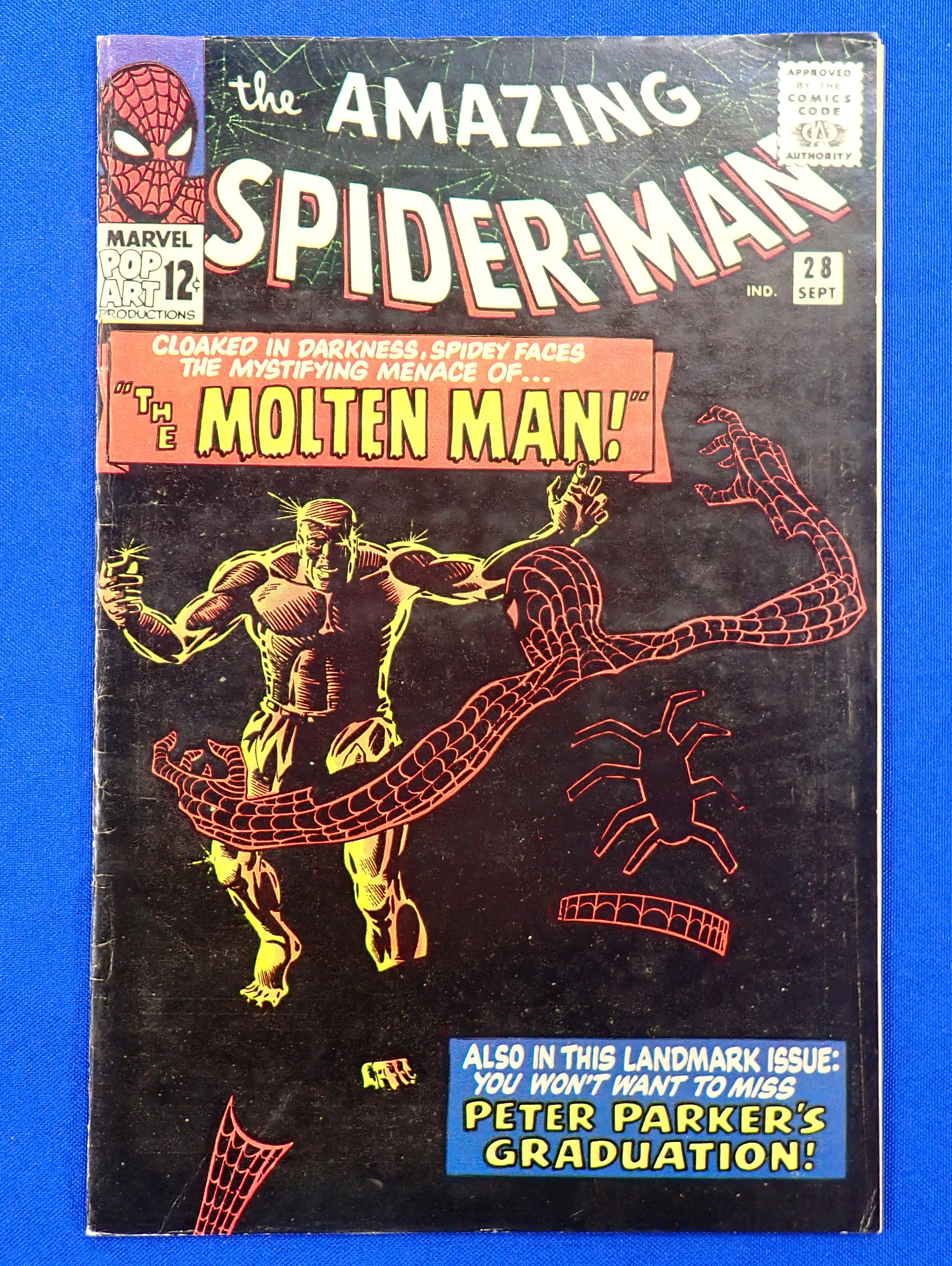 Amazing Spider-Man #28 (1965) - VF-/VF (7.5-8.0) - 1st App. & Origin of Molten Man