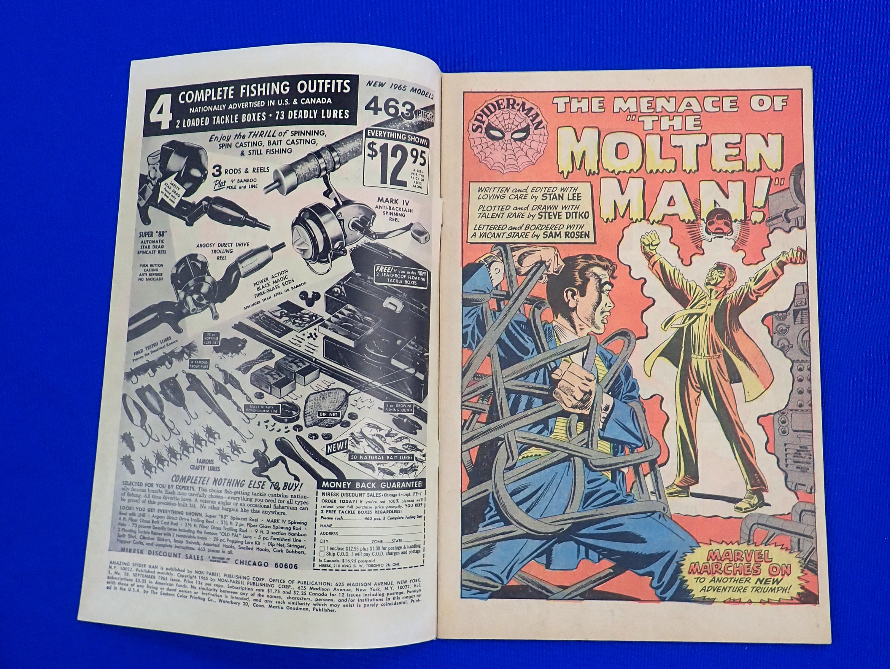 Amazing Spider-Man #28 (1965) - VF-/VF (7.5-8.0) - 1st App. & Origin of Molten Man