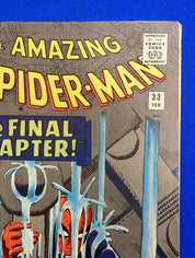 Amazing Spider-Man #33 (1966) - FN/VF- (7.0-7.5) - Debut of Super Strength