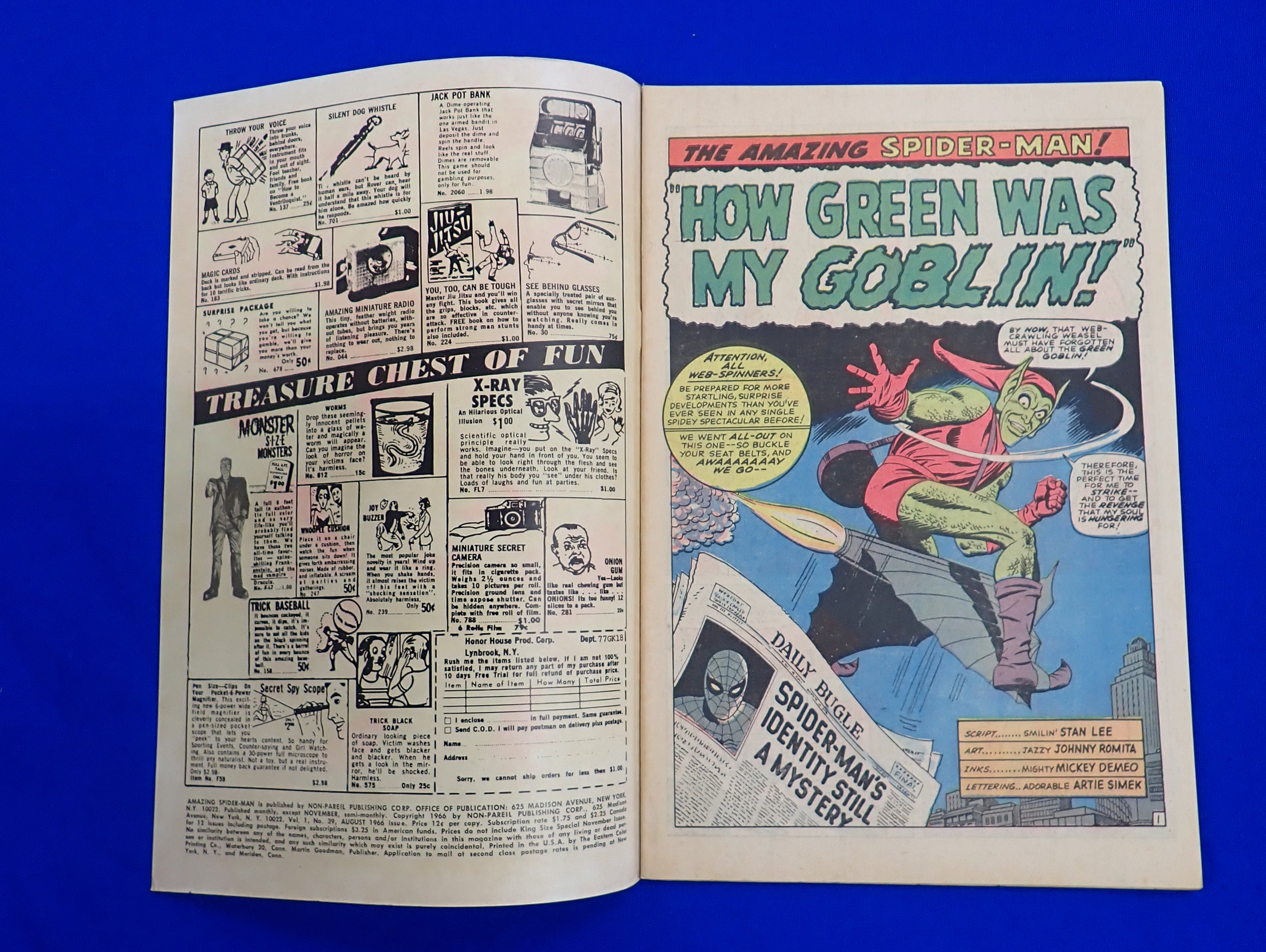 Amazing Spider-Man #39 (1966) - VF+/NM- (8.5-9.0) - 1st John Romita AMS Artwork