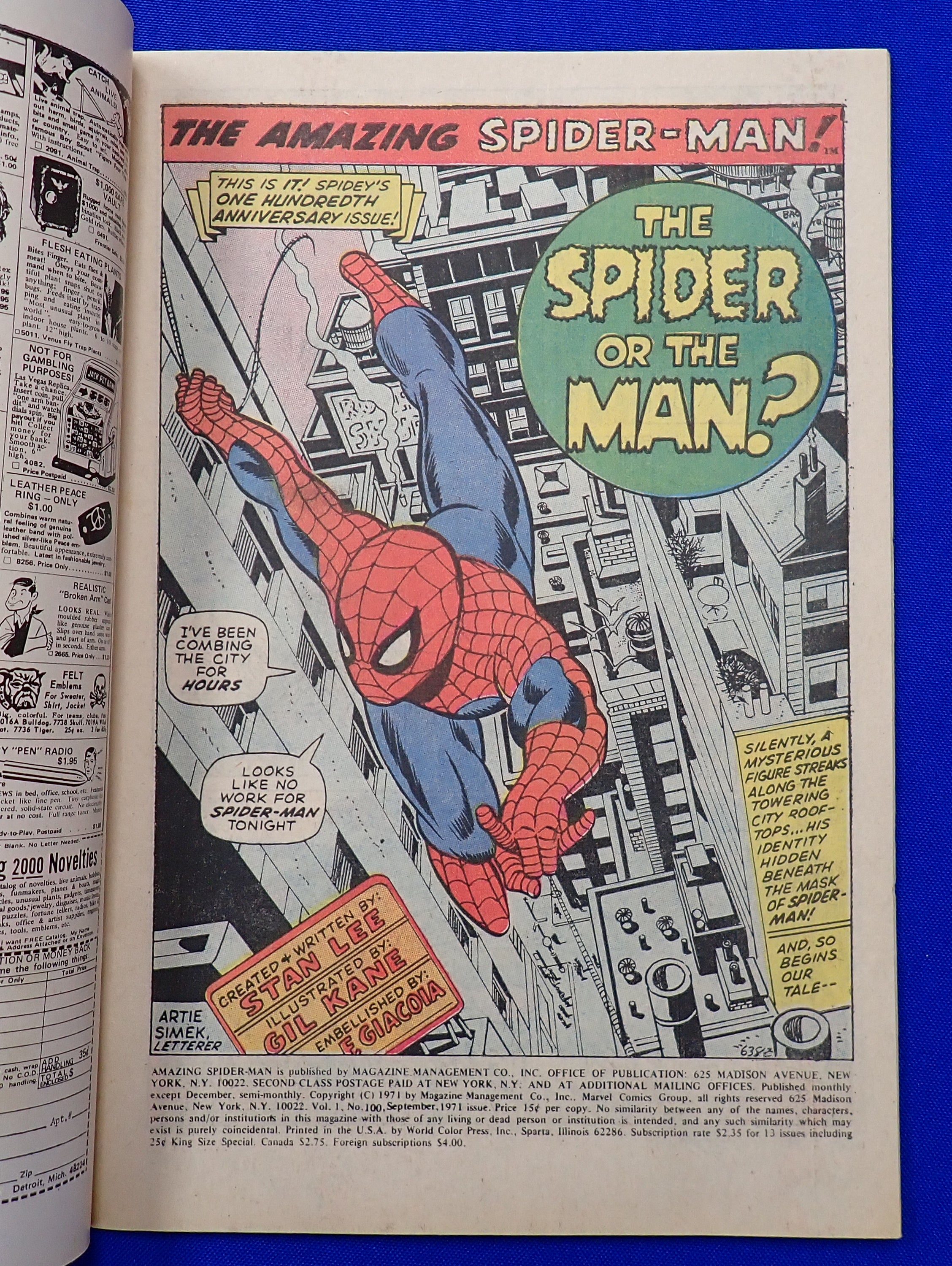 Amazing Spider-Man #100 (1970) - VF+/NM (8.5-9.0) - Milestone Issue