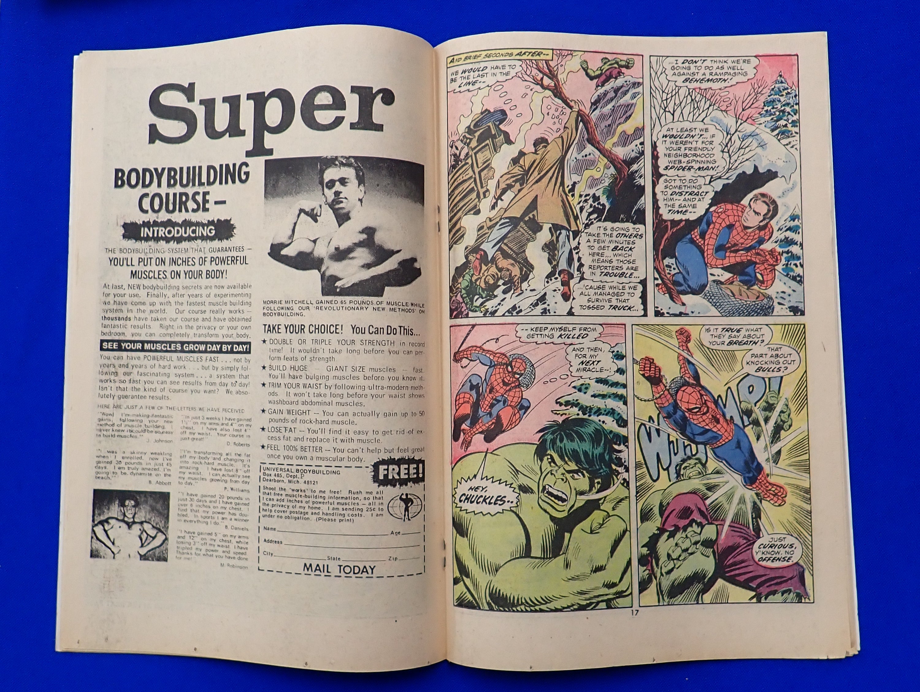 Amazing Spider-Man #119 (1973) - NM- (9.0) - Spider-Man v. Hulk pt.1