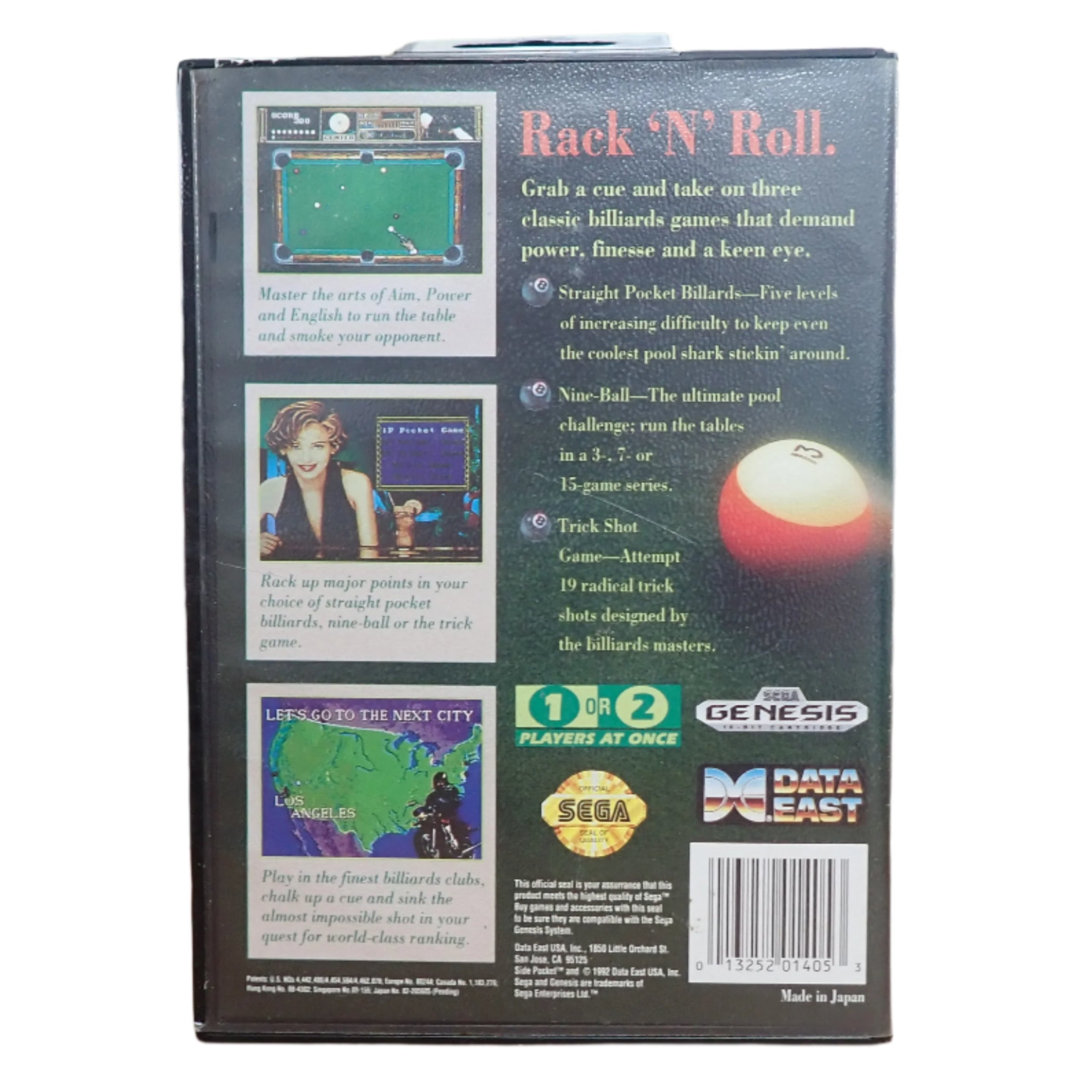 Side Pocket - Sega Genesis