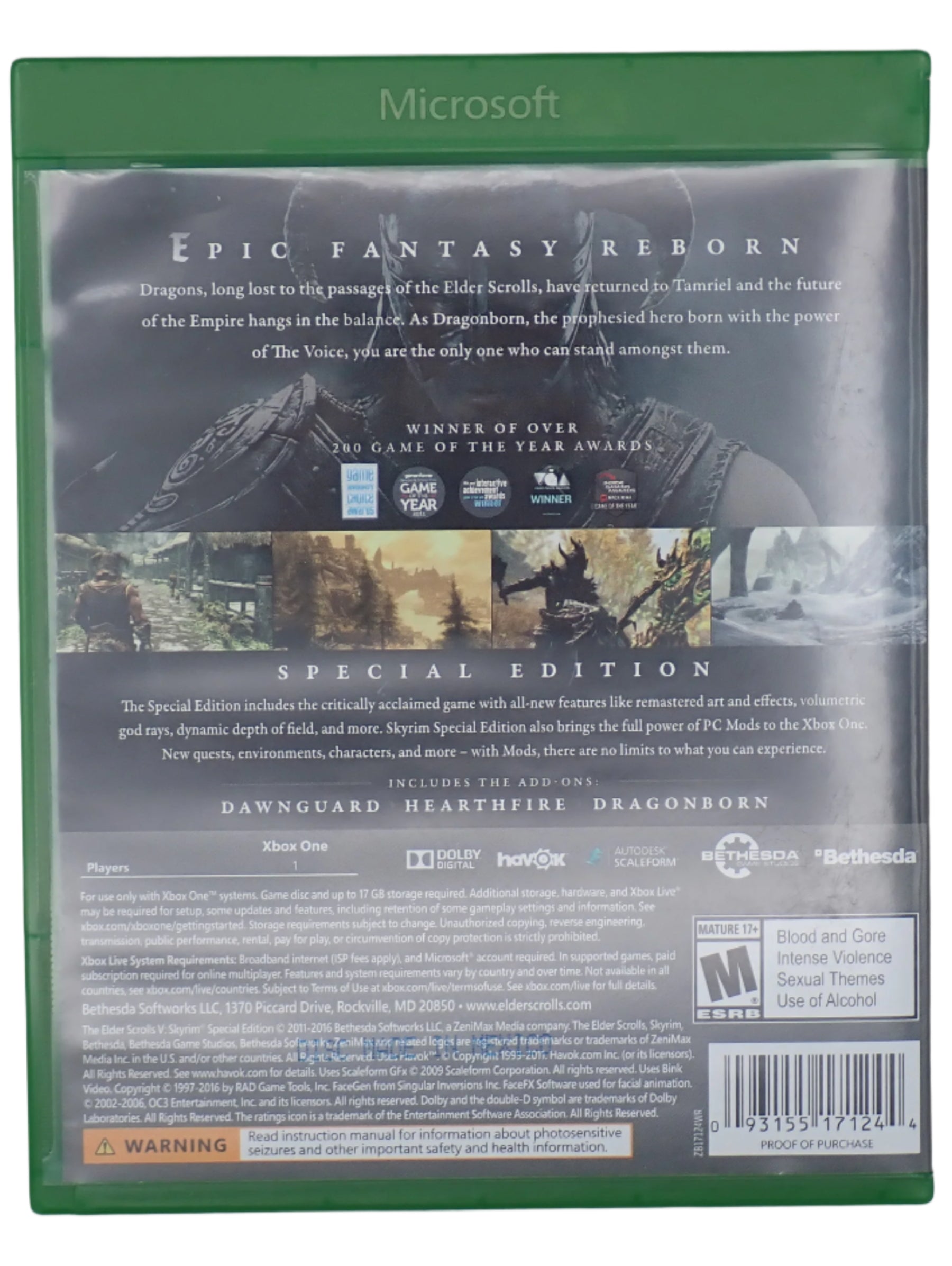 The Elder Scrolls V Skyrim Special Edition - Xbox One