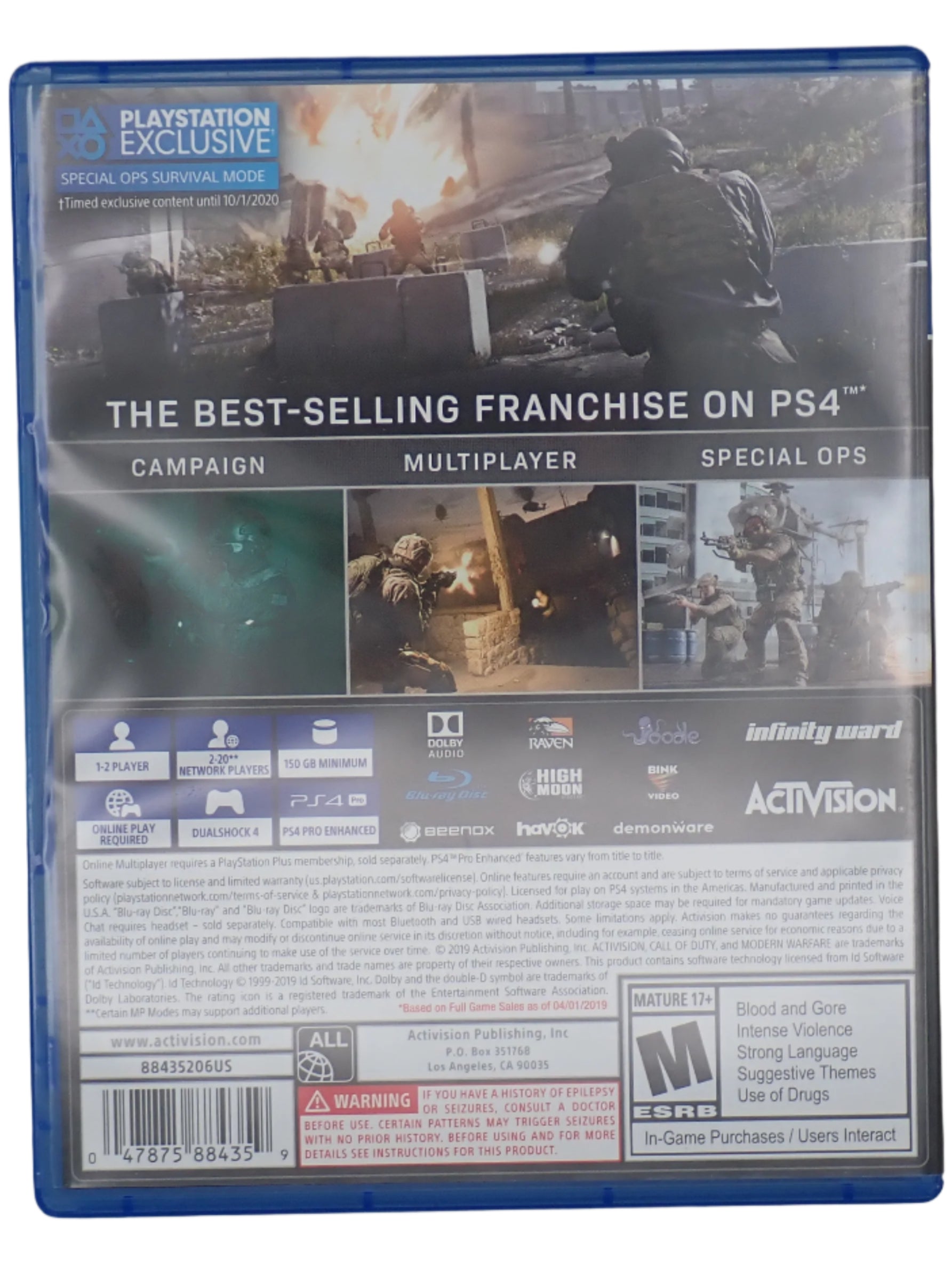 Call of Duty Modern Warfare - PS4