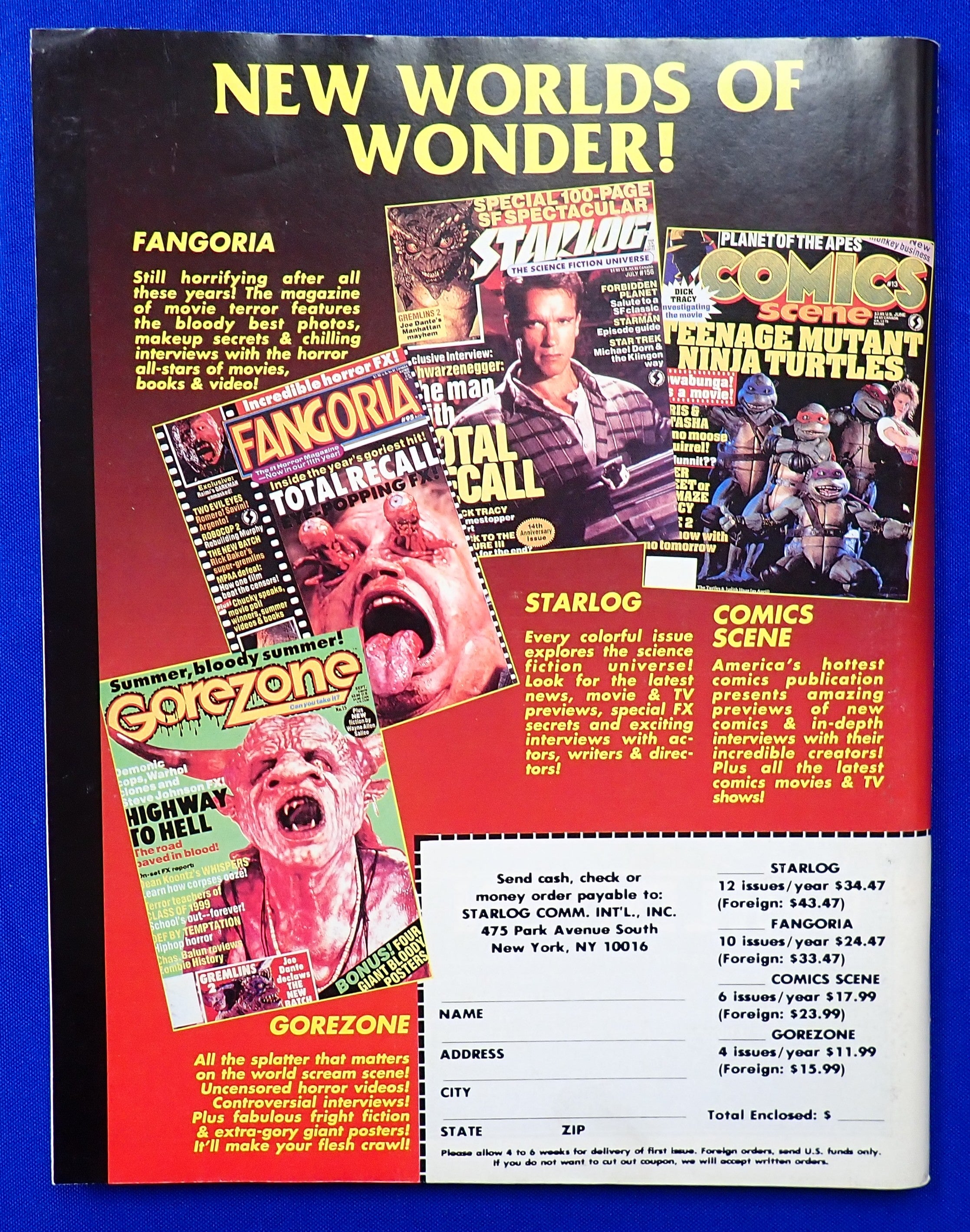 1991 Horror Yearbook - Softcover Magazine (Pre-Owned)