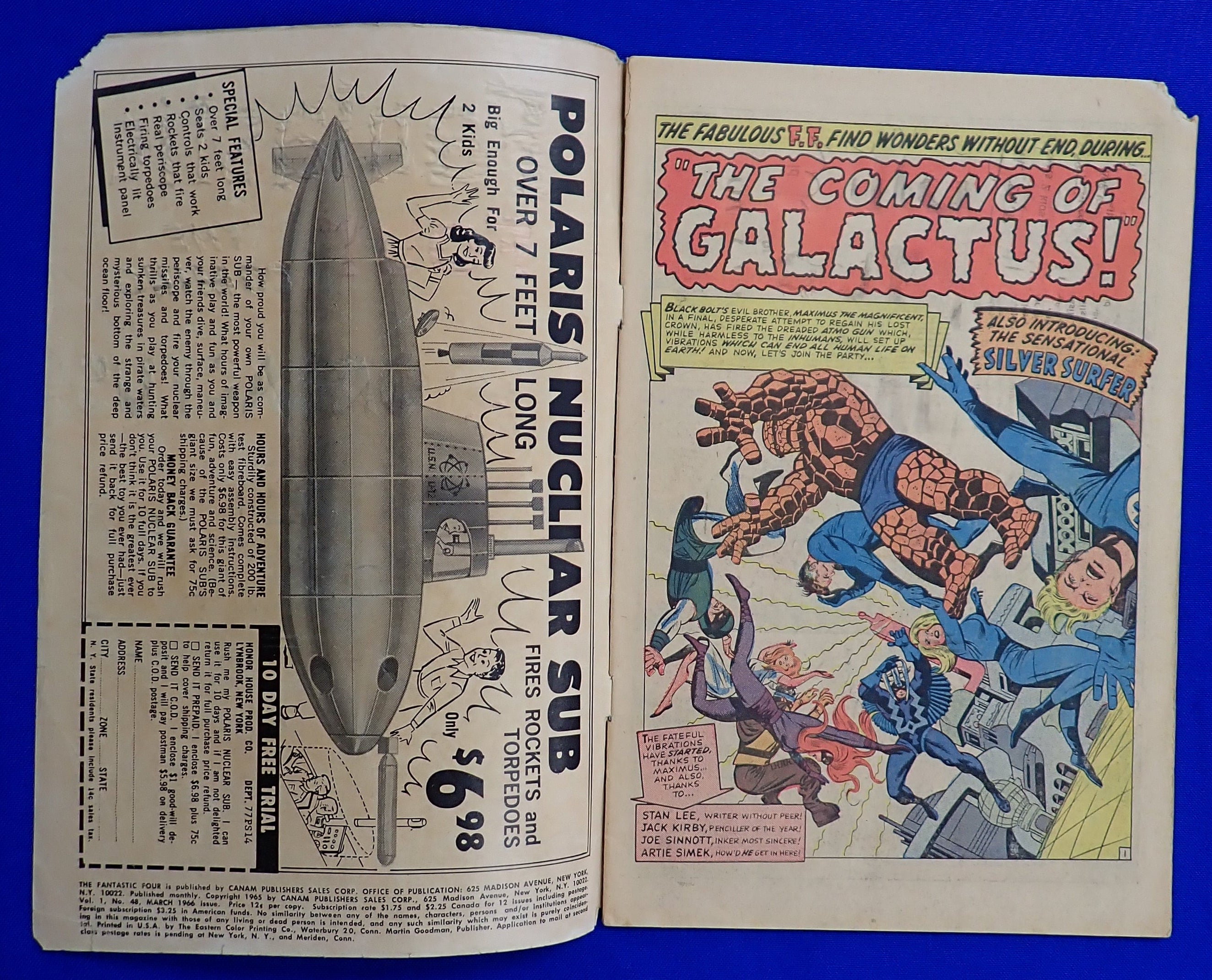Fantastic Four #48 (1966) -  FR/GD (1.5) - 1st Silver Surfer - Low Grade
