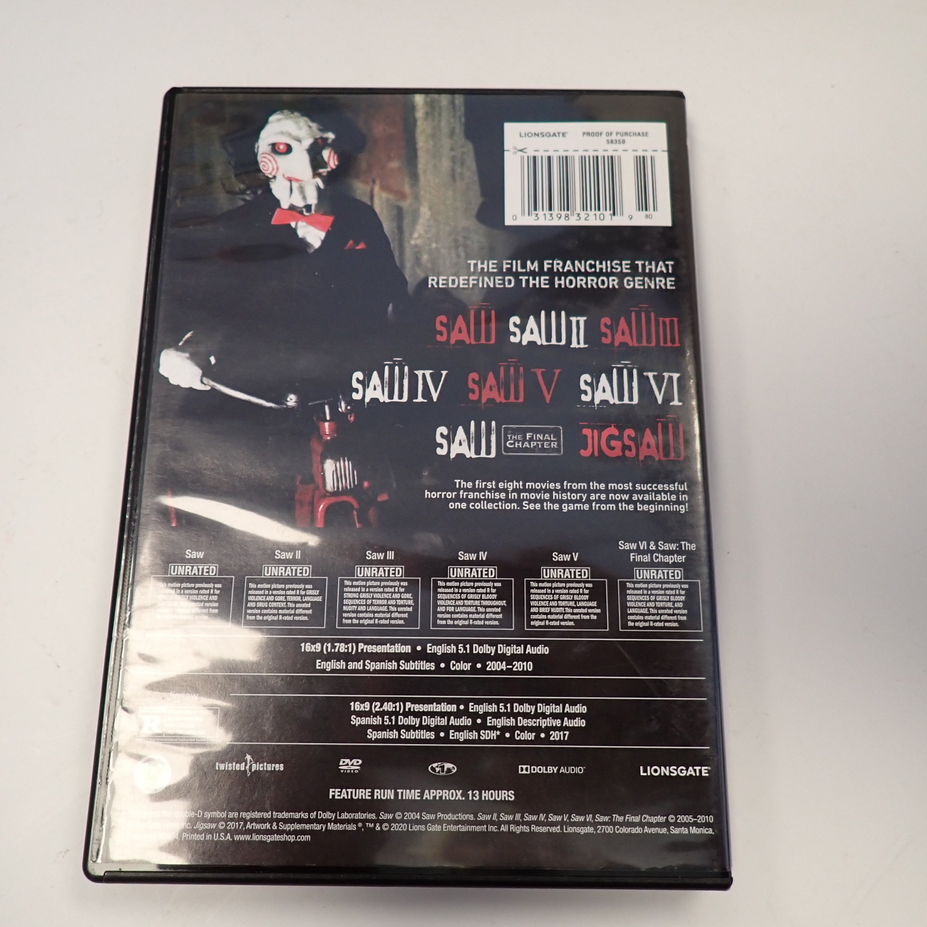 Saw 8-Film Collection - DVD
