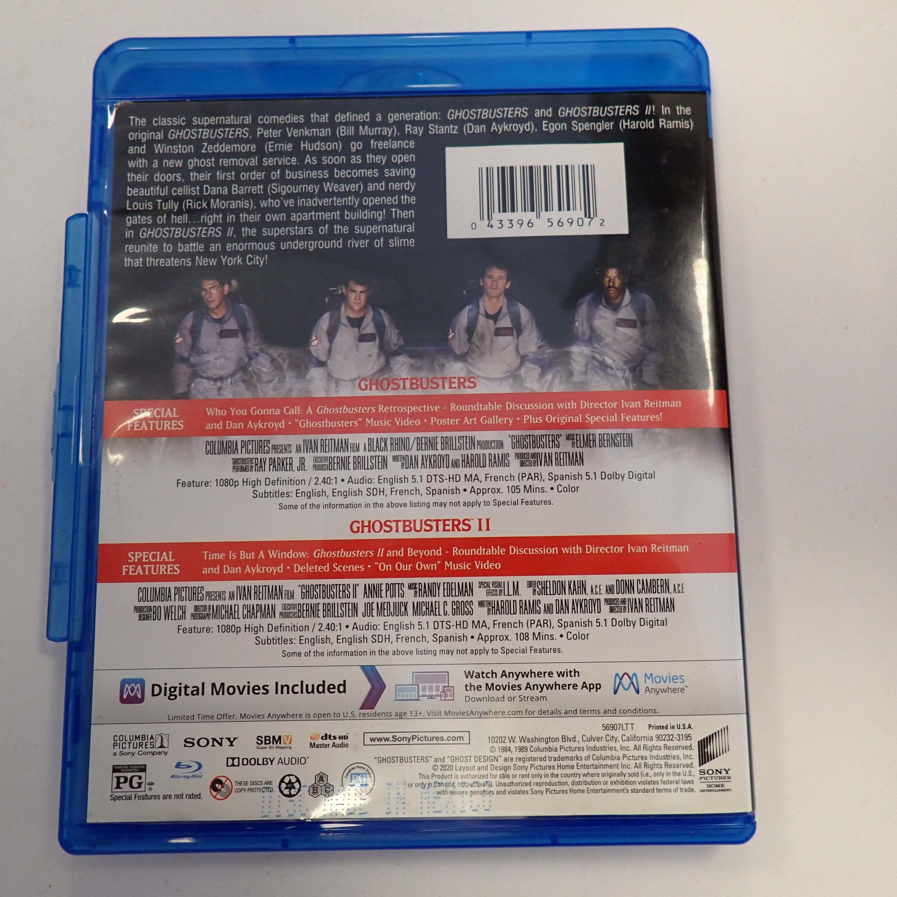 Ghostbusters 1 & 2 - Blu-Ray