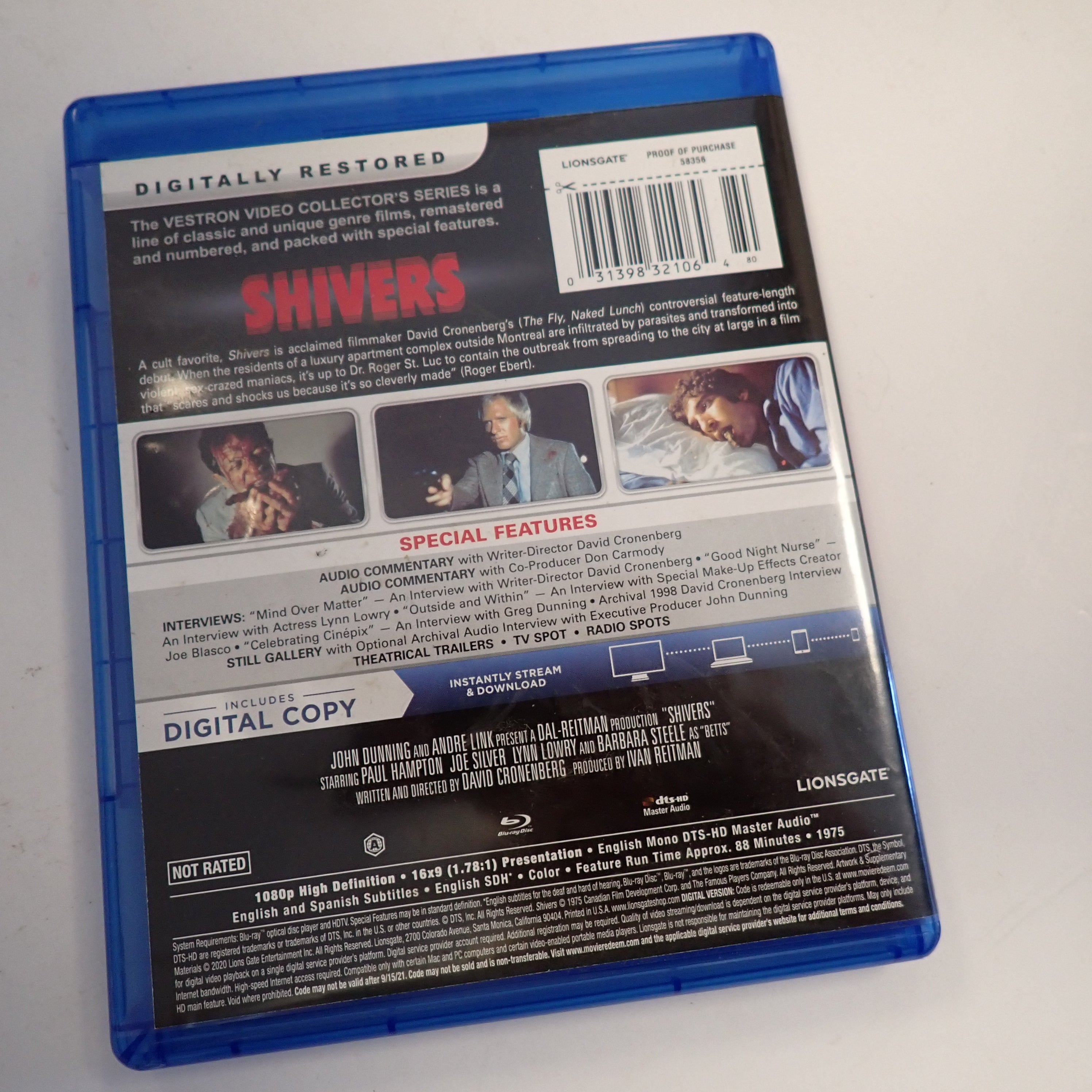Shivers - Blu-Ray