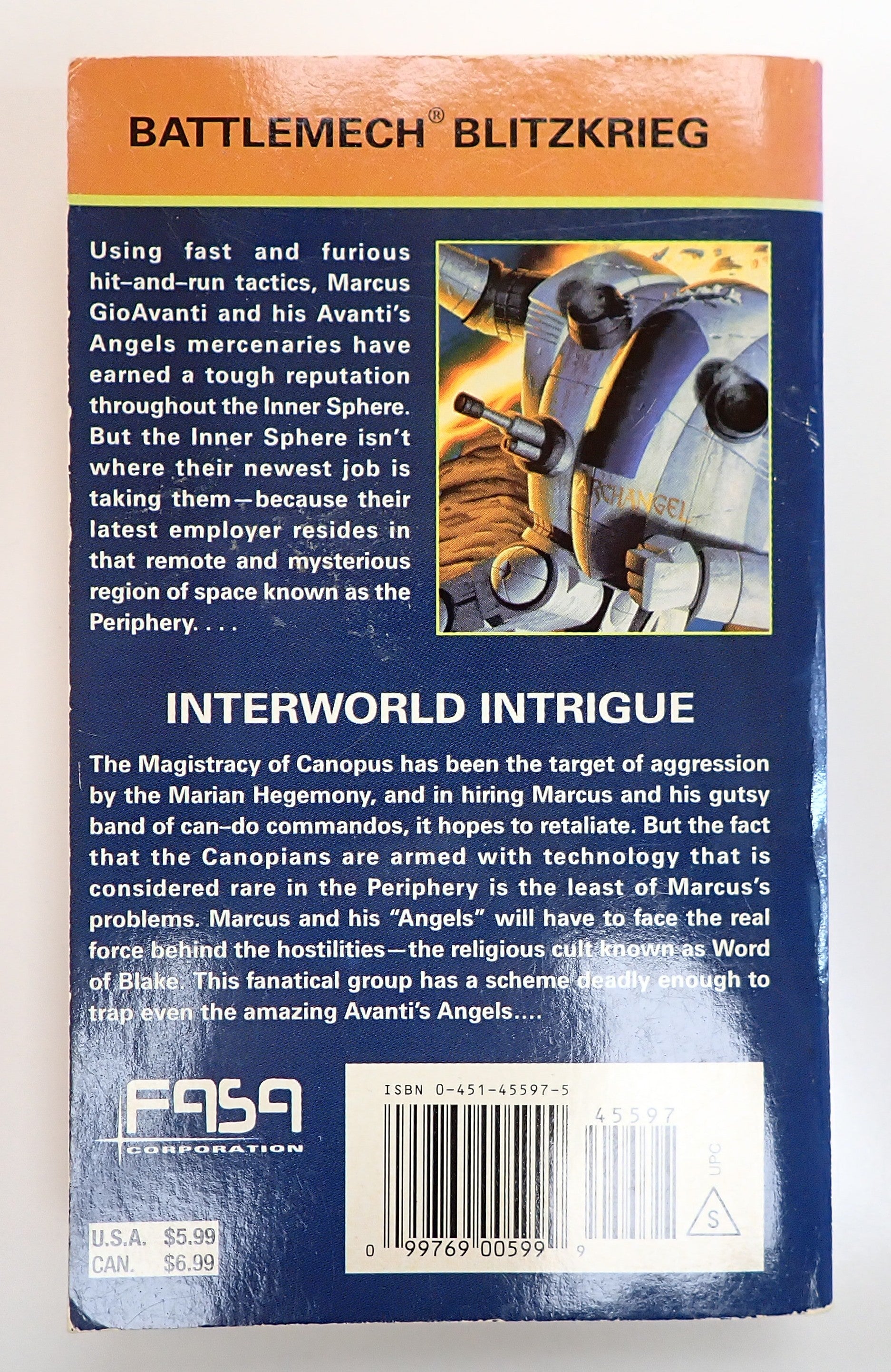Battletech: Double-Blind (1997) - Pocket Novel [Pre-Owned]