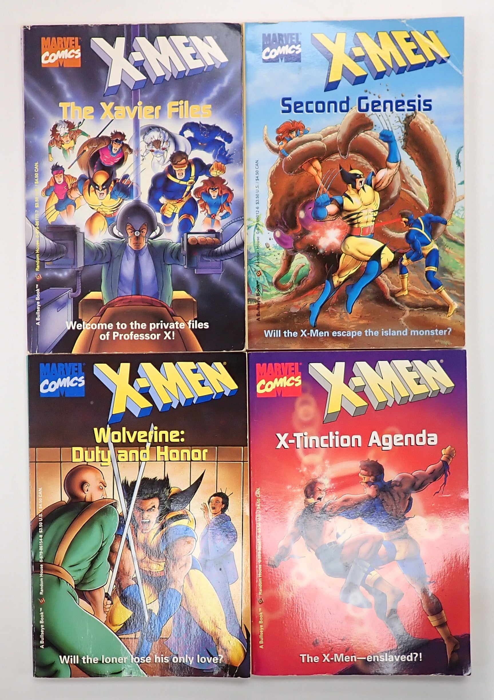 X-Men 4 Paperback Set (1992) - Kid's Books [Pre-Owned]