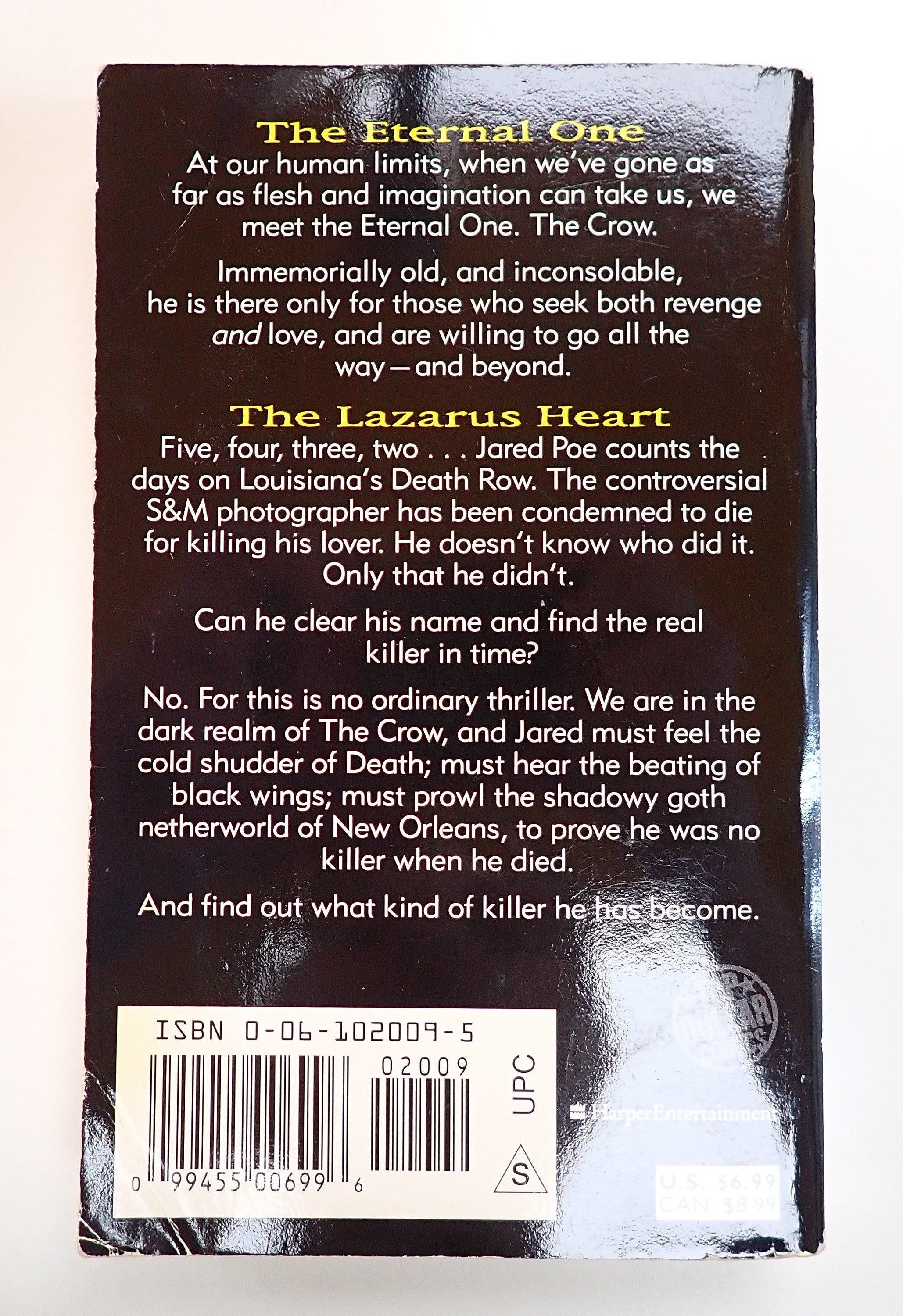 The Crow: The Lazarus Heart (1998) - Pocket Novel [Pre-Owned]