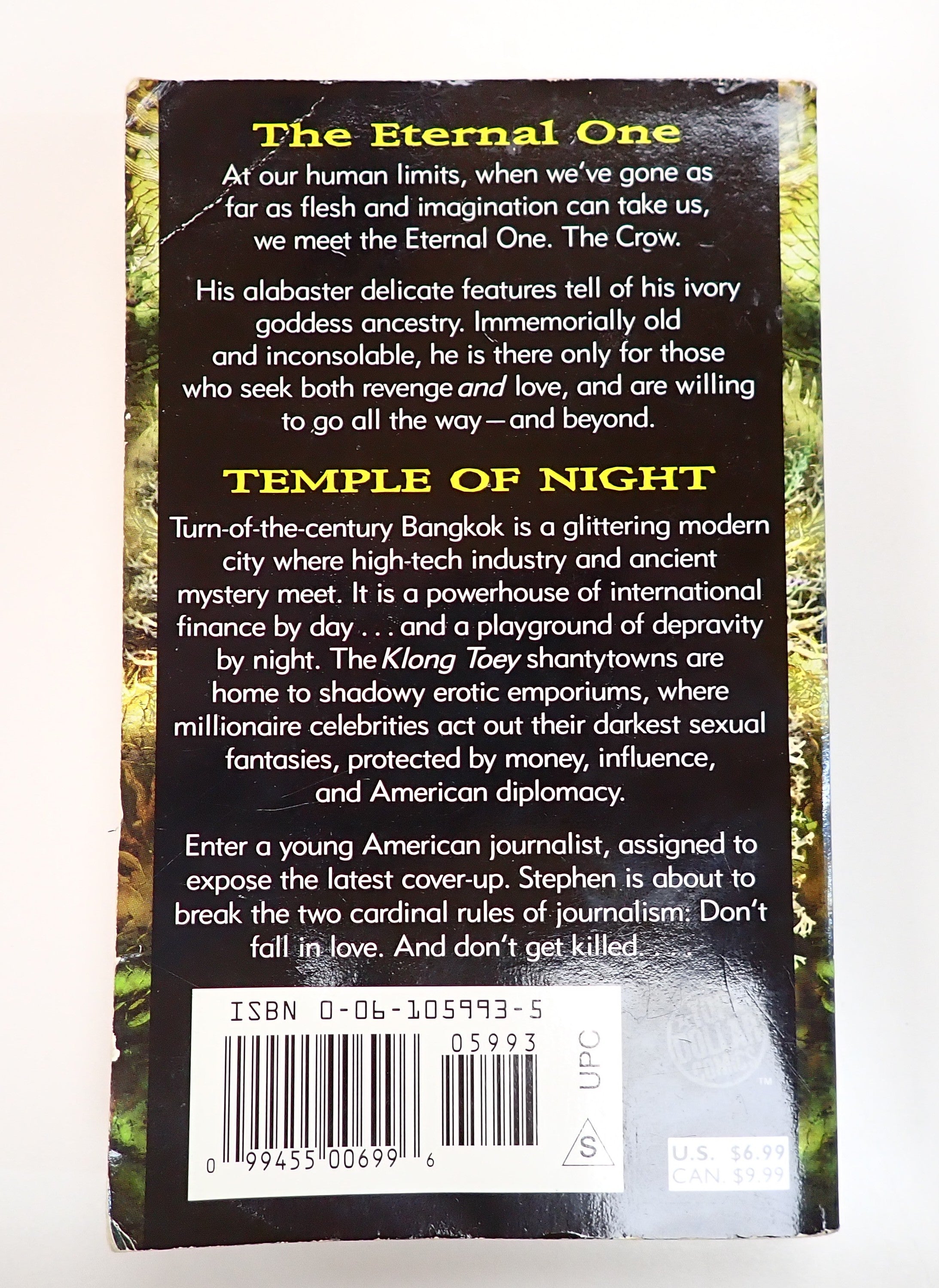 The Crow: Temple of Night (1999) - Pocket Novel [Pre-Owned]