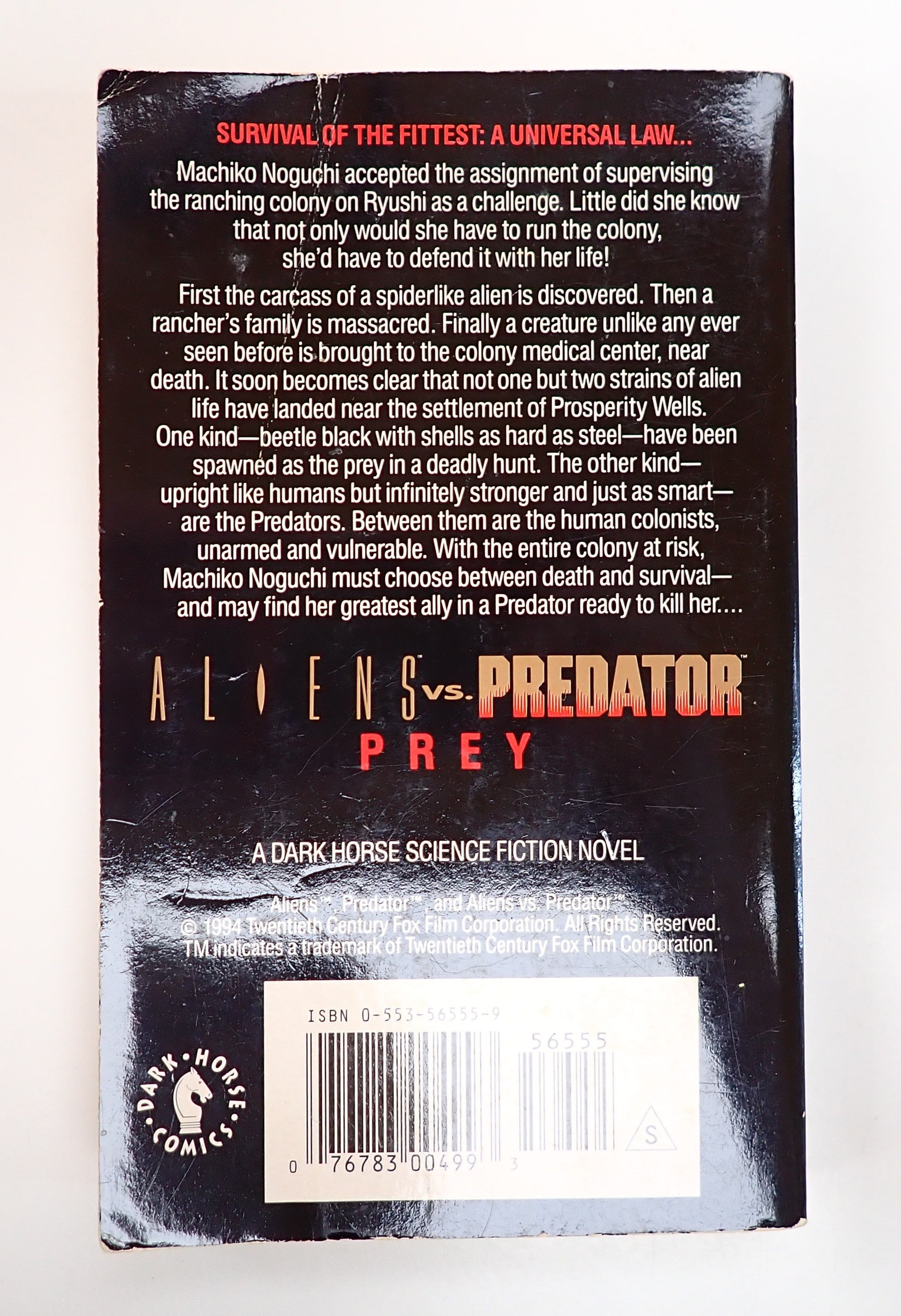 Aliens Vs. Predator: Prey (1994) - Pocket Novel [Pre-Owned]