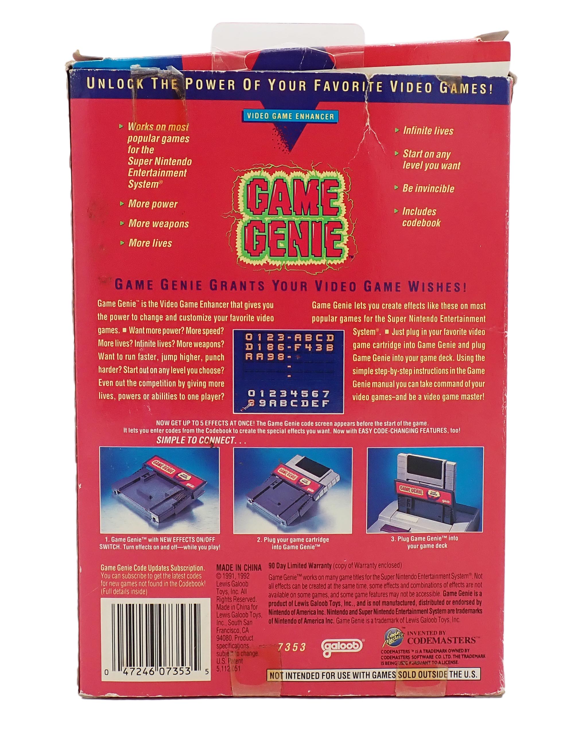 Game Genie - SNES Video Game Enhance