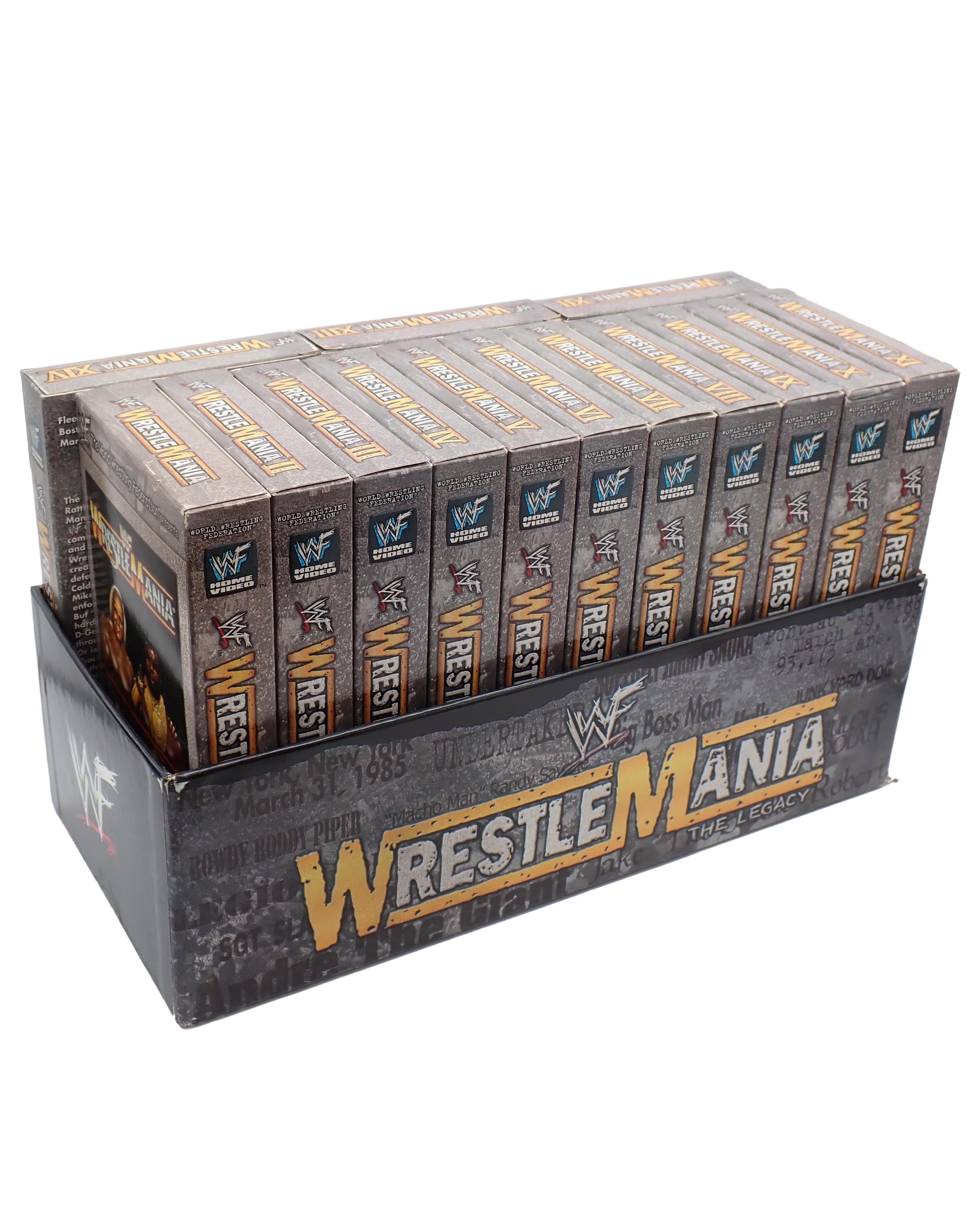 Wrestlemania The Legacy 1-14 - VHS Tape Set