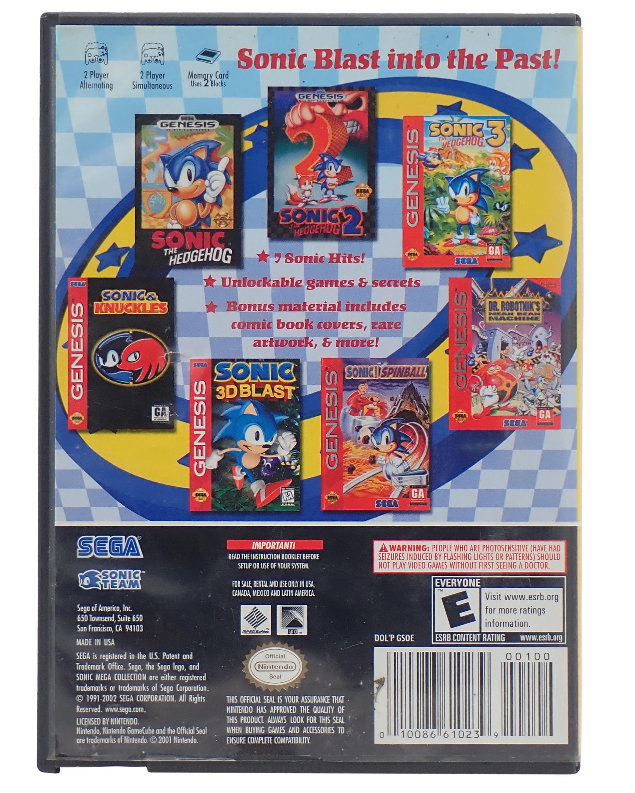 Sonic Mega Collection [Player's Choice] - GameCube
