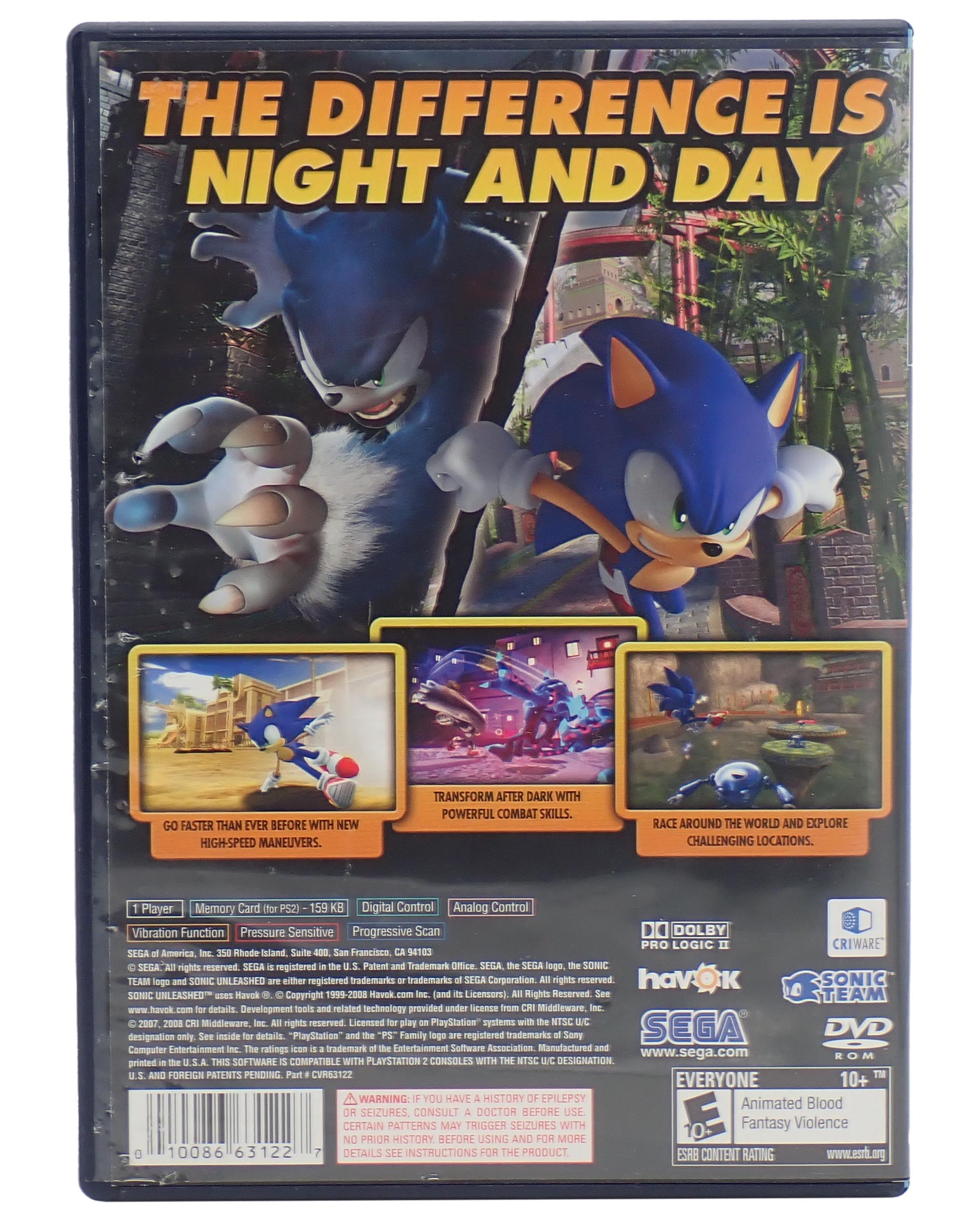 Sonic Unleashed - PlayStation 2