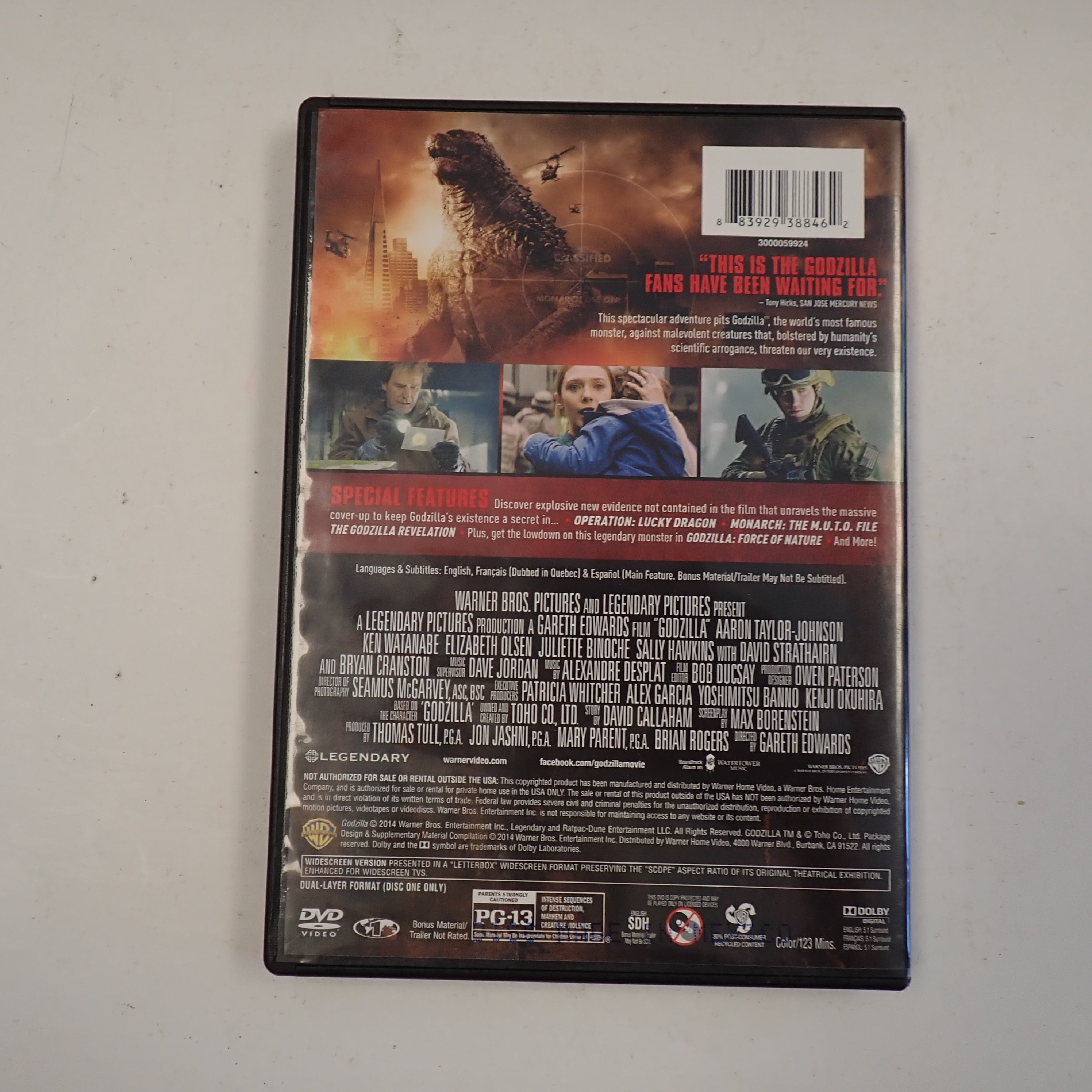Godzilla (2014) - DVD