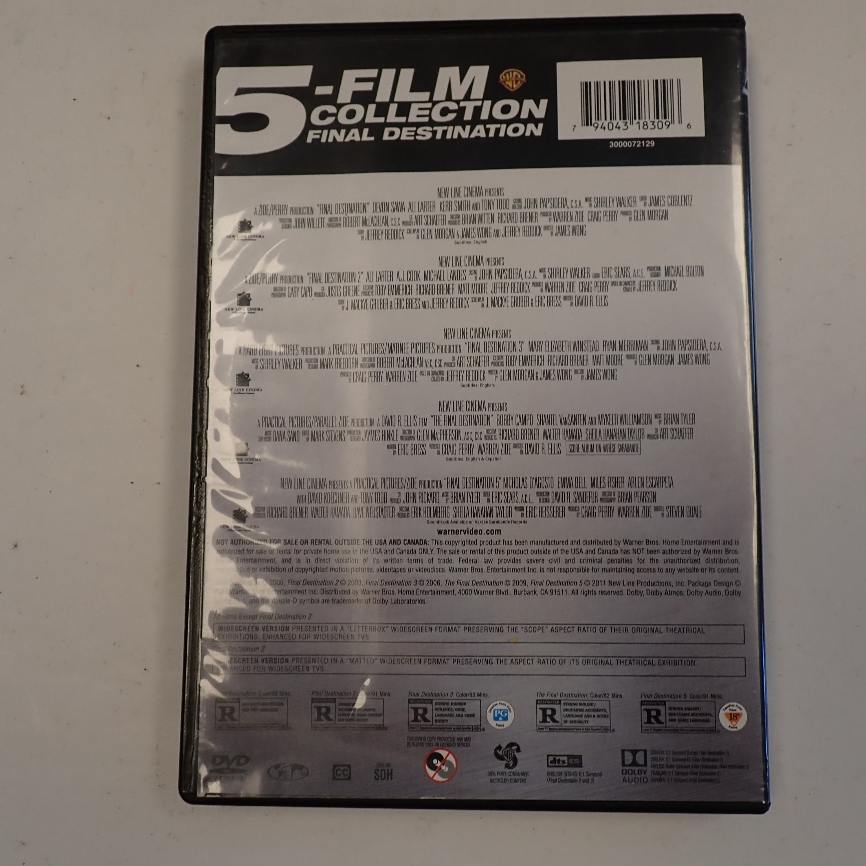 Final Destination 5 Film Collection - DVD