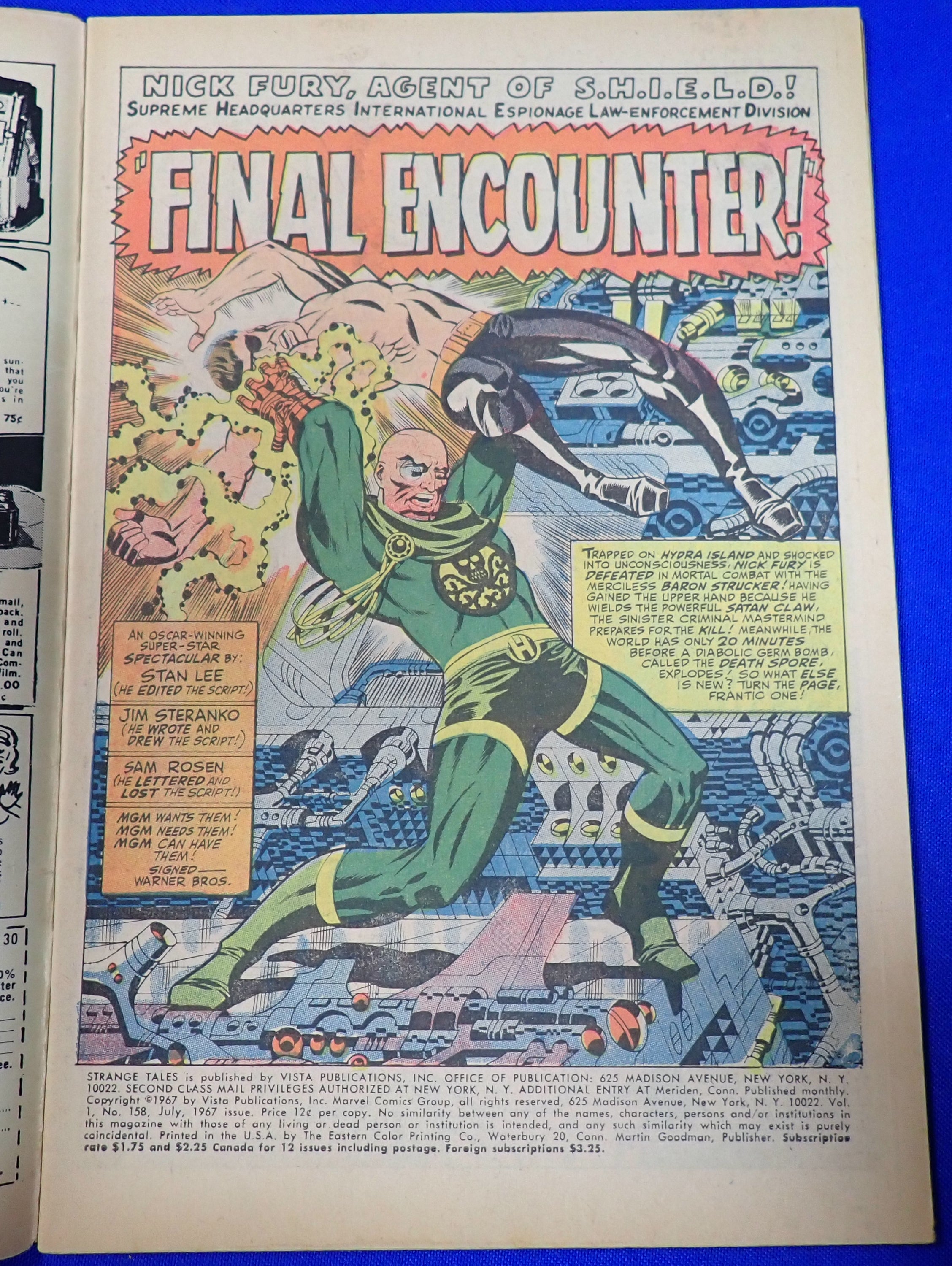 Strange Tales #158 (1967) - VG+ (4.5) - 1st Living Tribunal