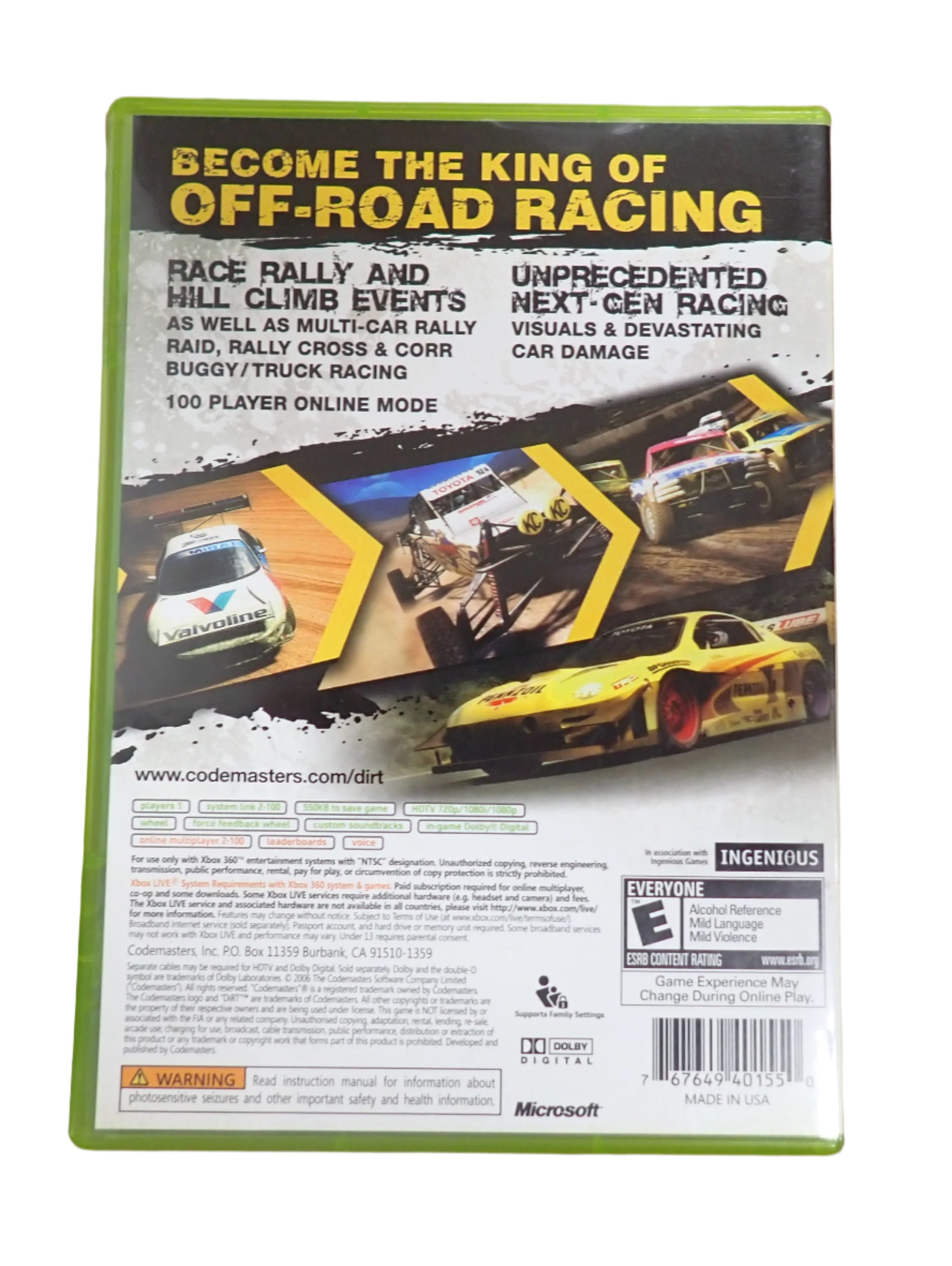 Dirt - Xbox 360