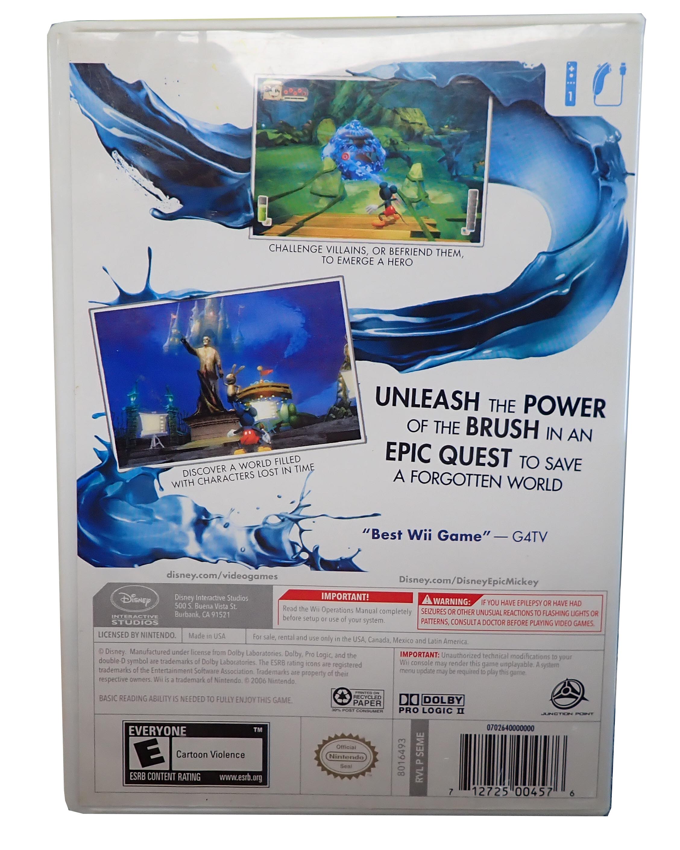 Disney Epic Mickey - Wii