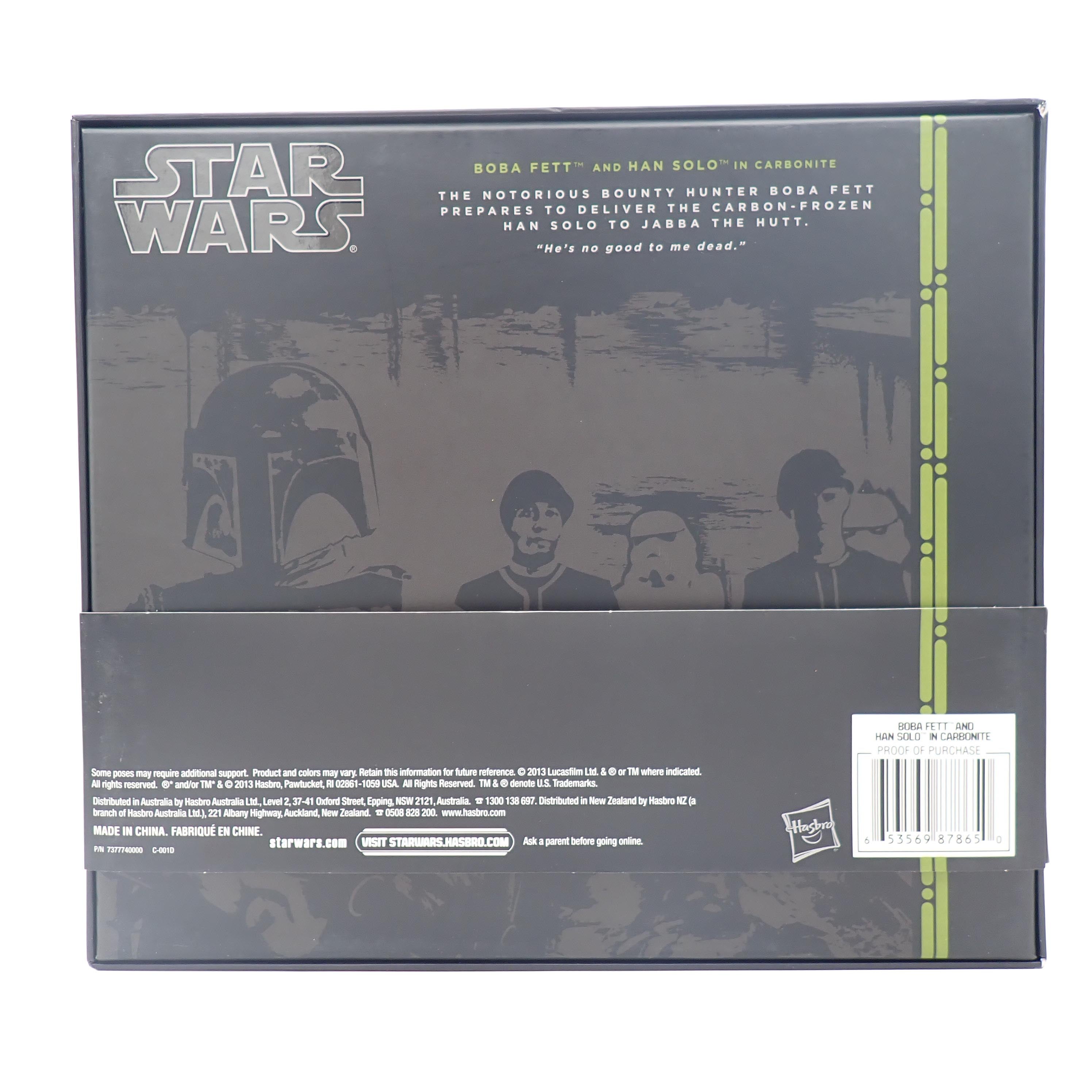 Boba Fett and Han Solo in Carbonite - Star Wars The Black Series (Pre-Owned)