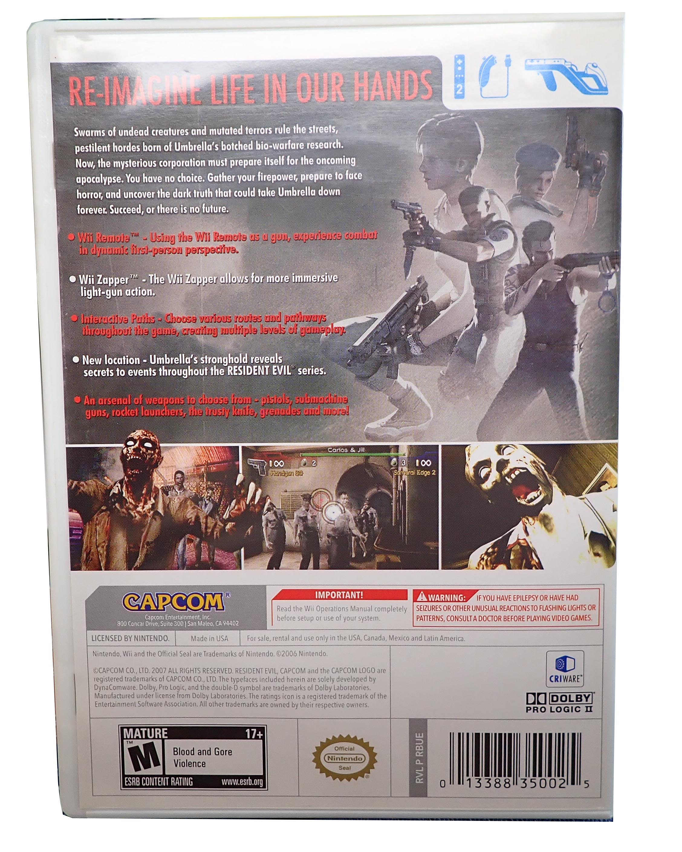 Resident Evil: The Umbrella Chronicles - Wii