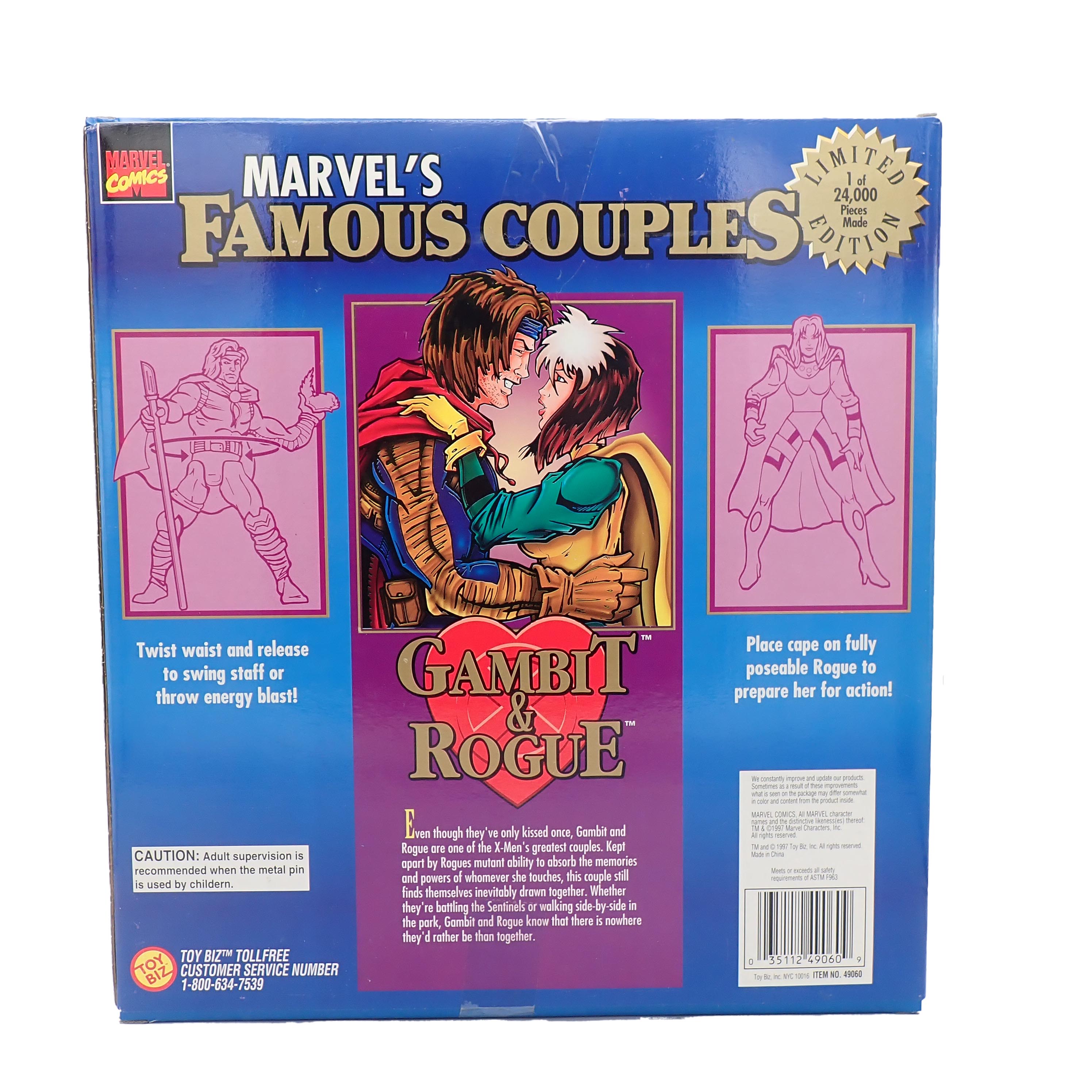 Marvel's Famous Couples: Gambit & Rogue - ToyBiz [Pre-Owned]