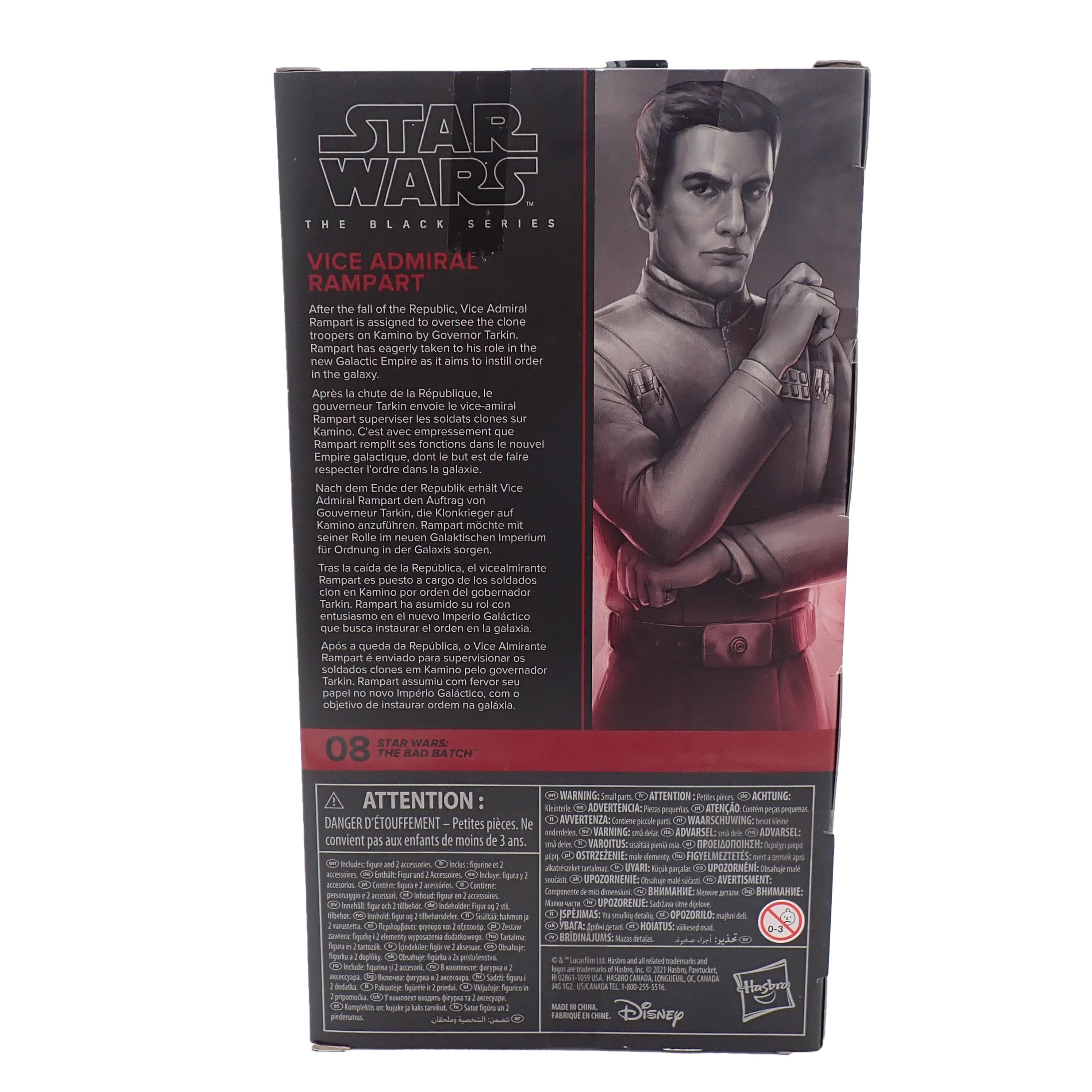 Vice Admiral Rampart (The Bad Batch) - Star Wars Black Series (Pre-Owned)