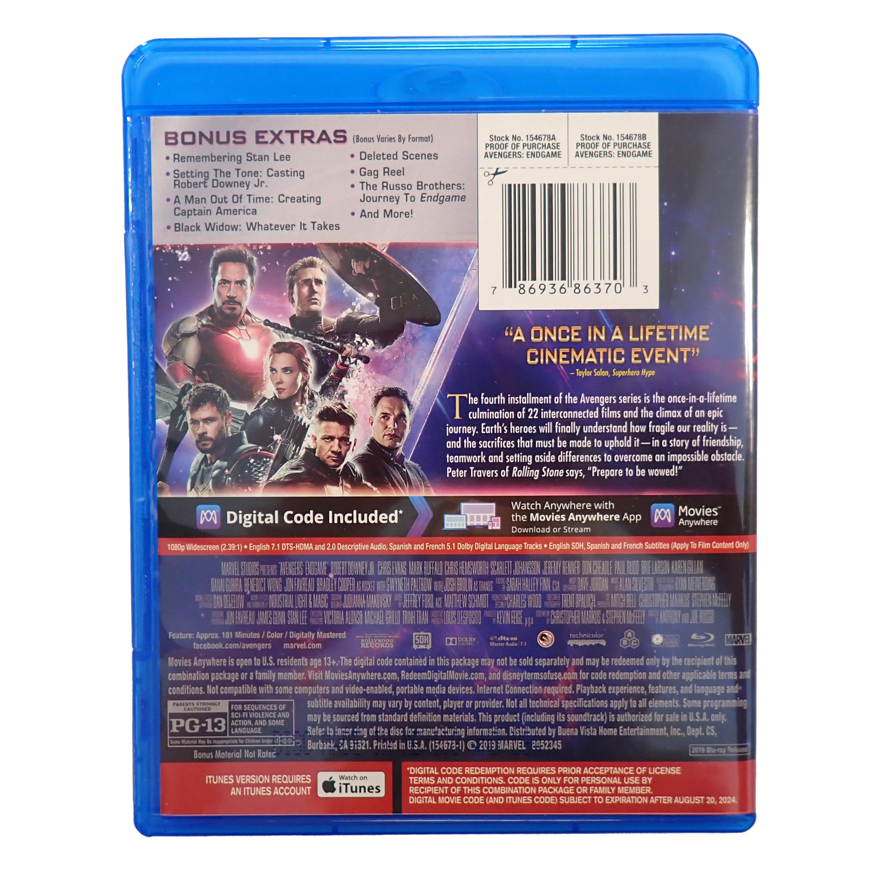 Avengers: Endgame - [Blu-Ray]