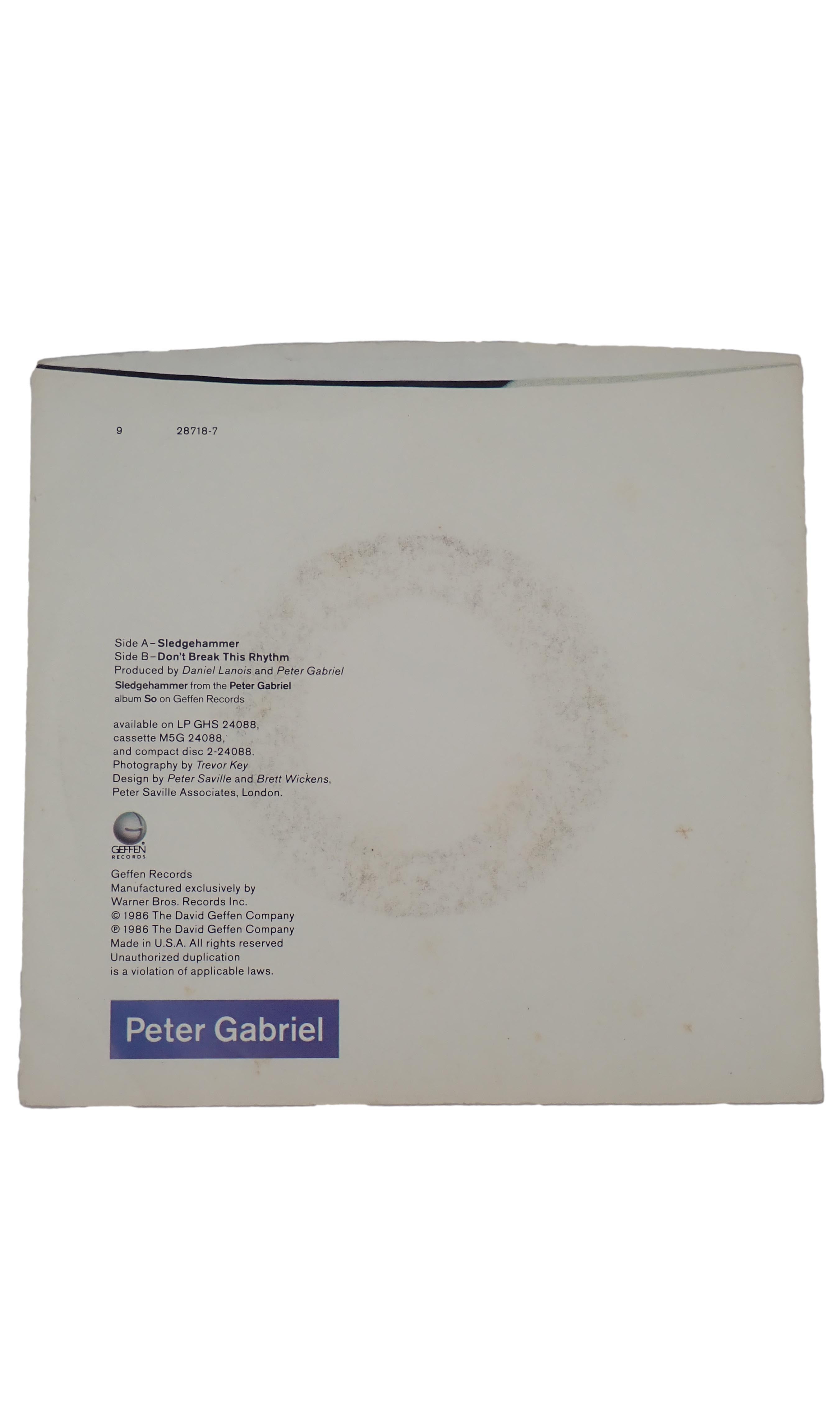 Peter Gabriel - Sledgehammer/Don't Break This Rhythm - Vinyl