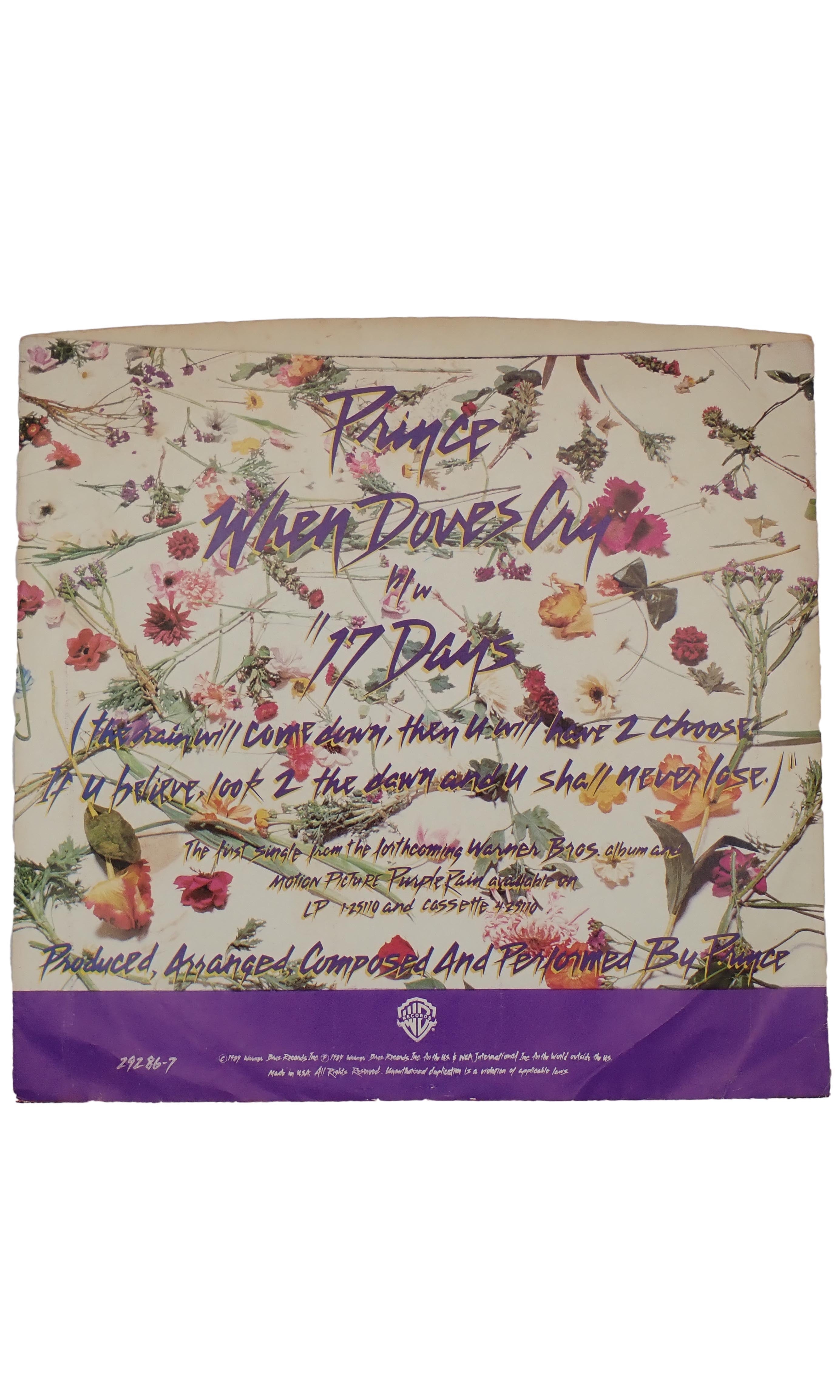 Prince - When Doves Cry/17 Days - Vinyl
