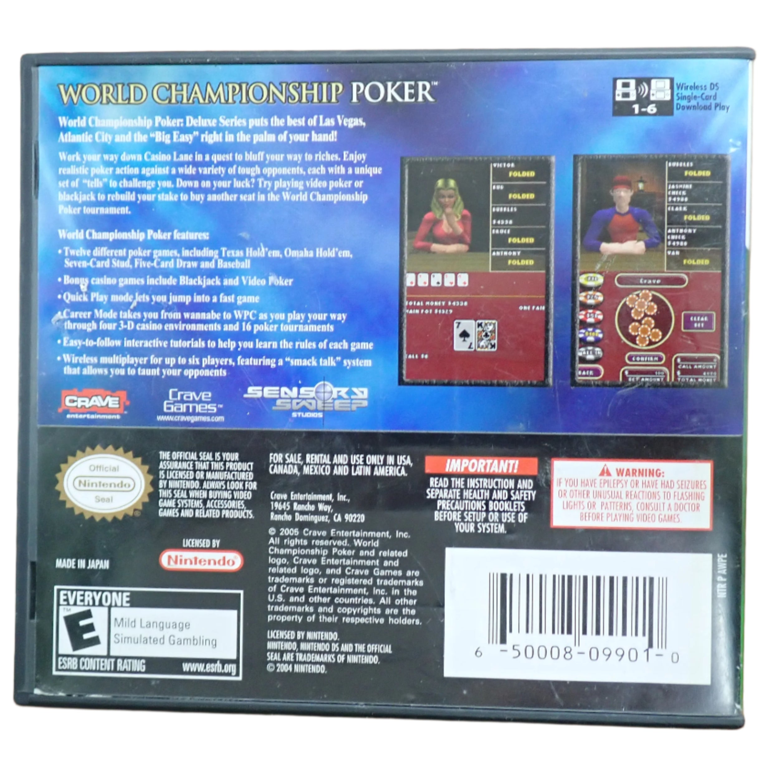 World Championship Poker Deluxe Series  - DS