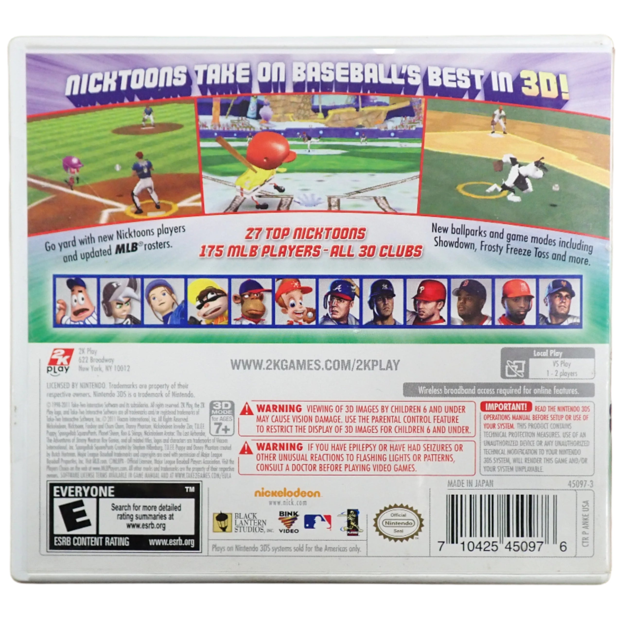 Nicktoons MLB 3D - 3DS