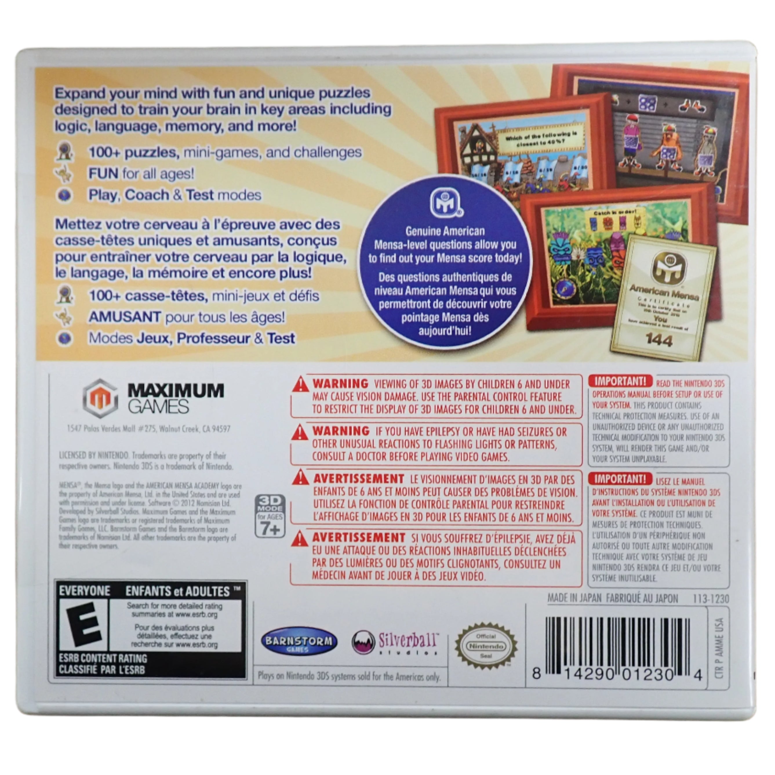 America Mensa Academy - 3DS