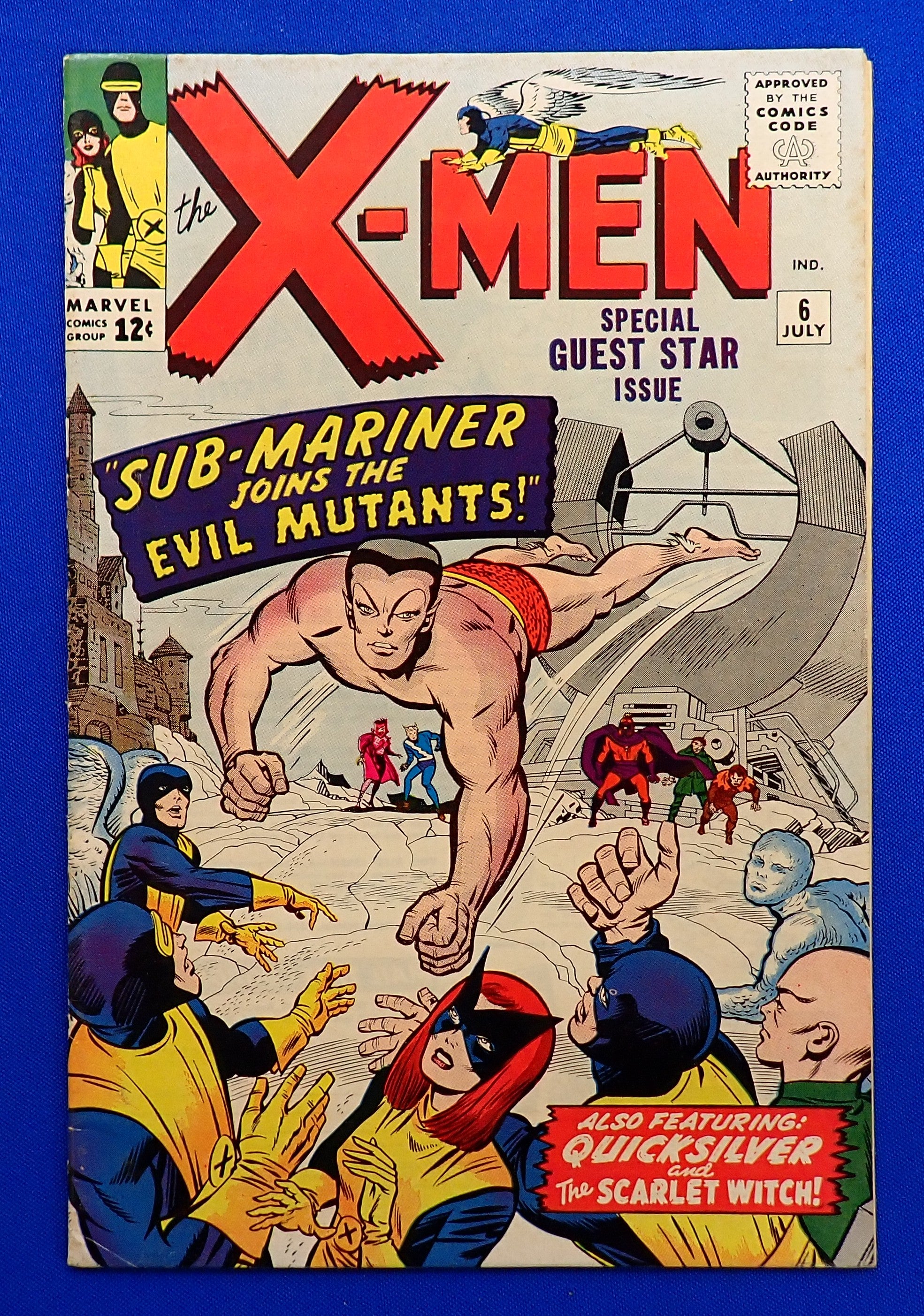 X-Men #6 (1964) - FN/FN- (5.5-6.0) - Namor confirmed as Mutant