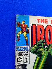 Iron Man #2 (1968) - GD/VG- (3.0-3.5) - 1st App. Janice Card