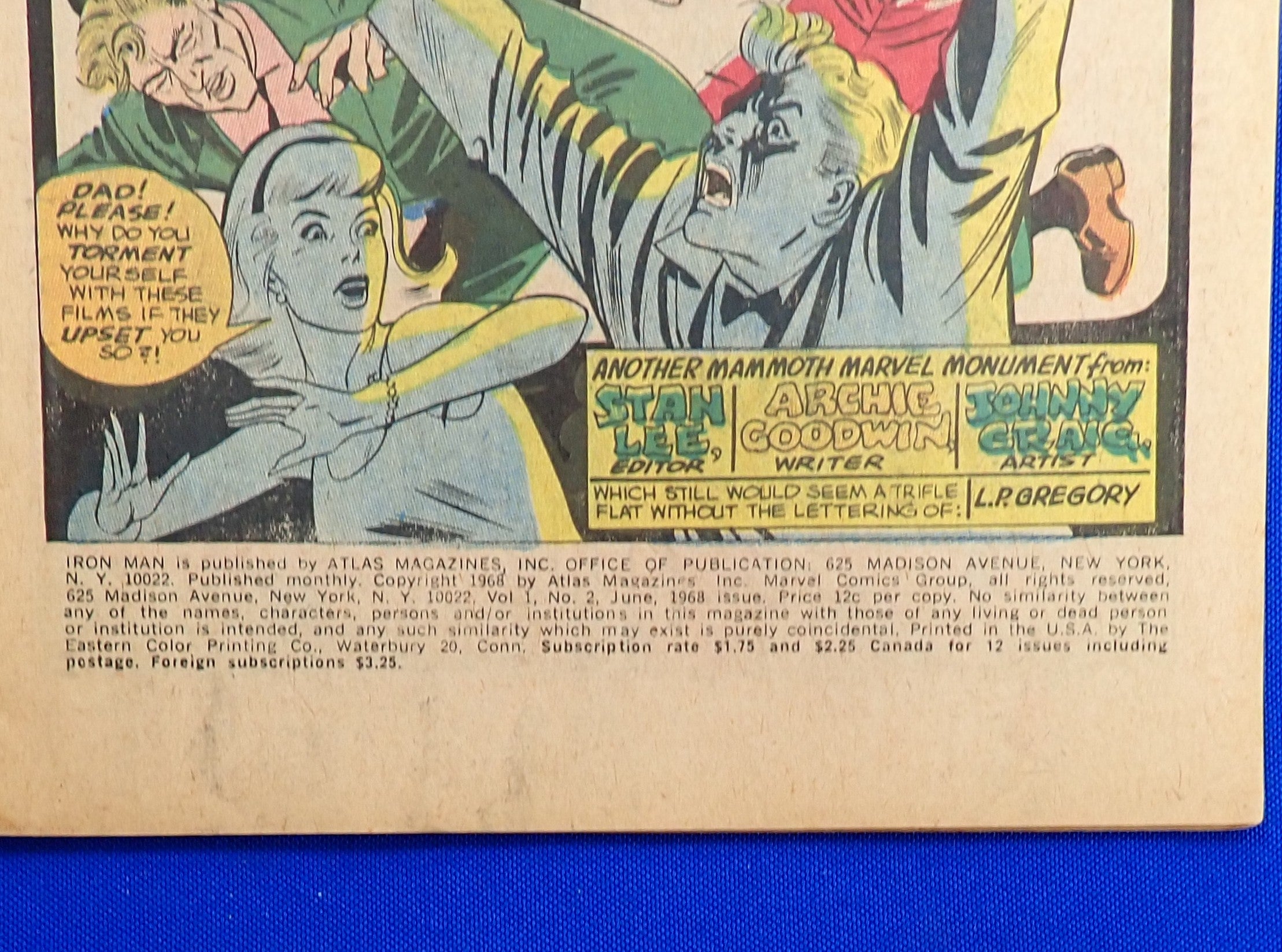 Iron Man #2 (1968) - GD/VG- (3.0-3.5) - 1st App. Janice Card