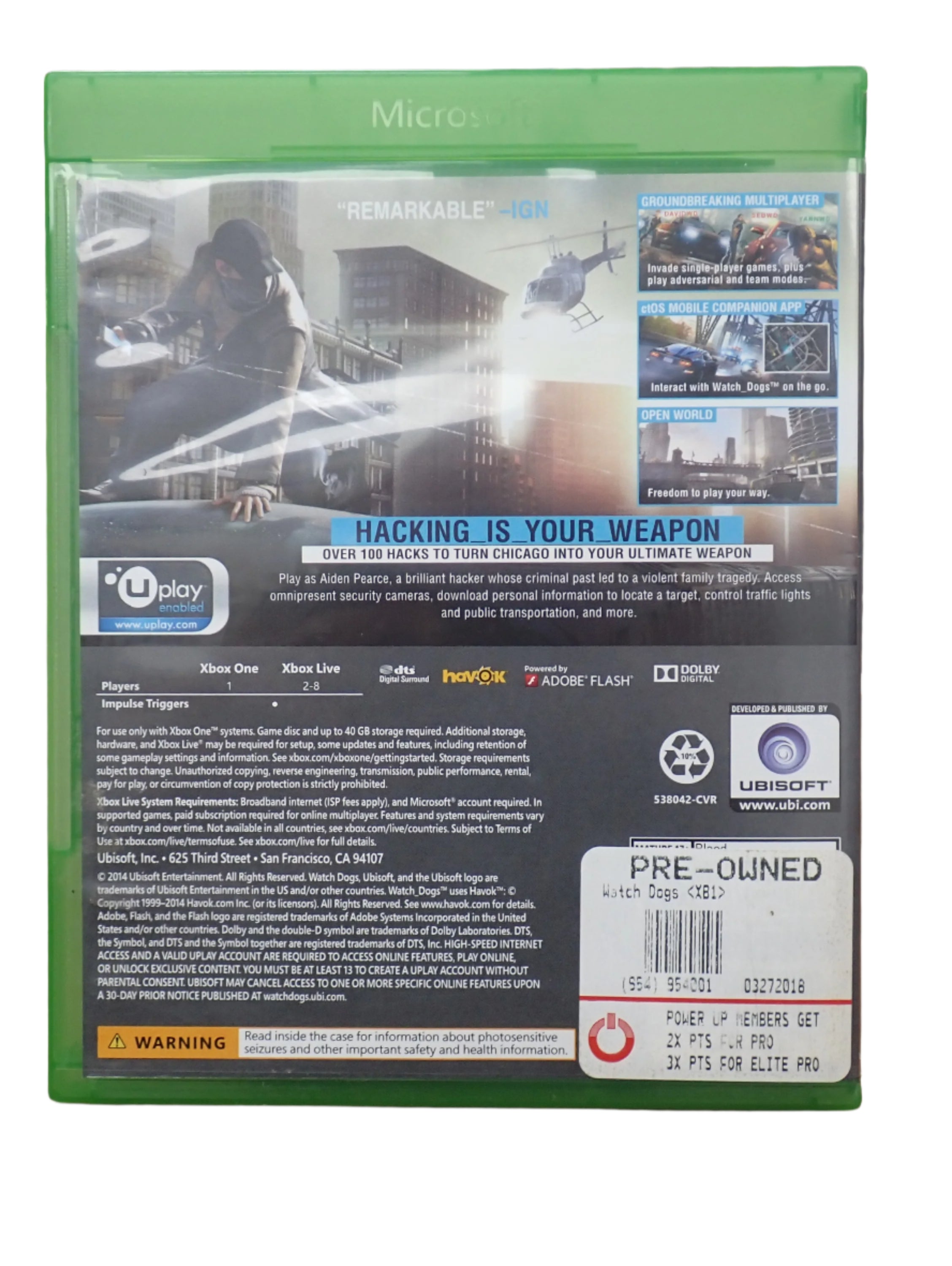Watchdogs - Xbox One