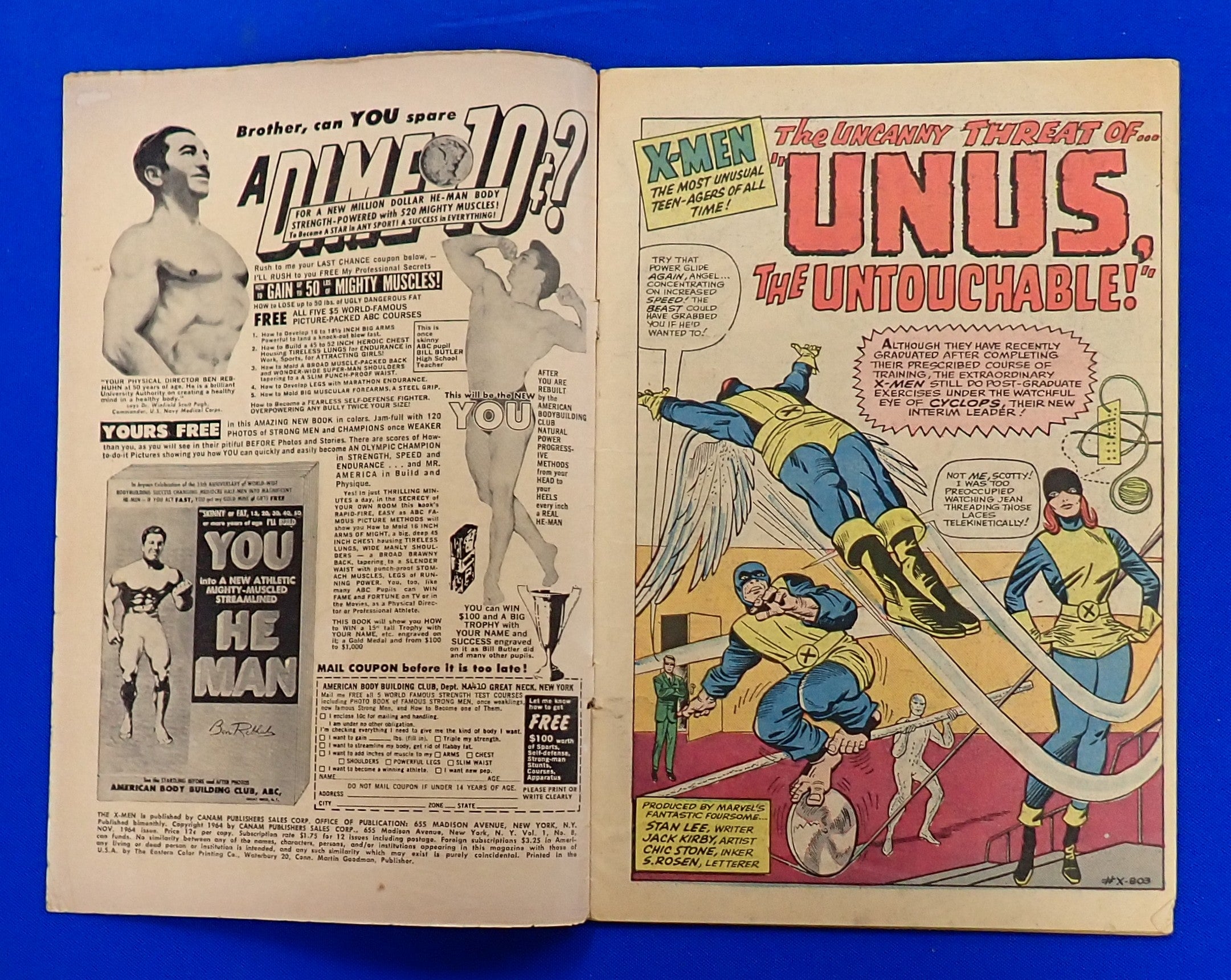 X-Men #8 (1964) - FR (1.0) - 1st App. Unus the Untouchable
