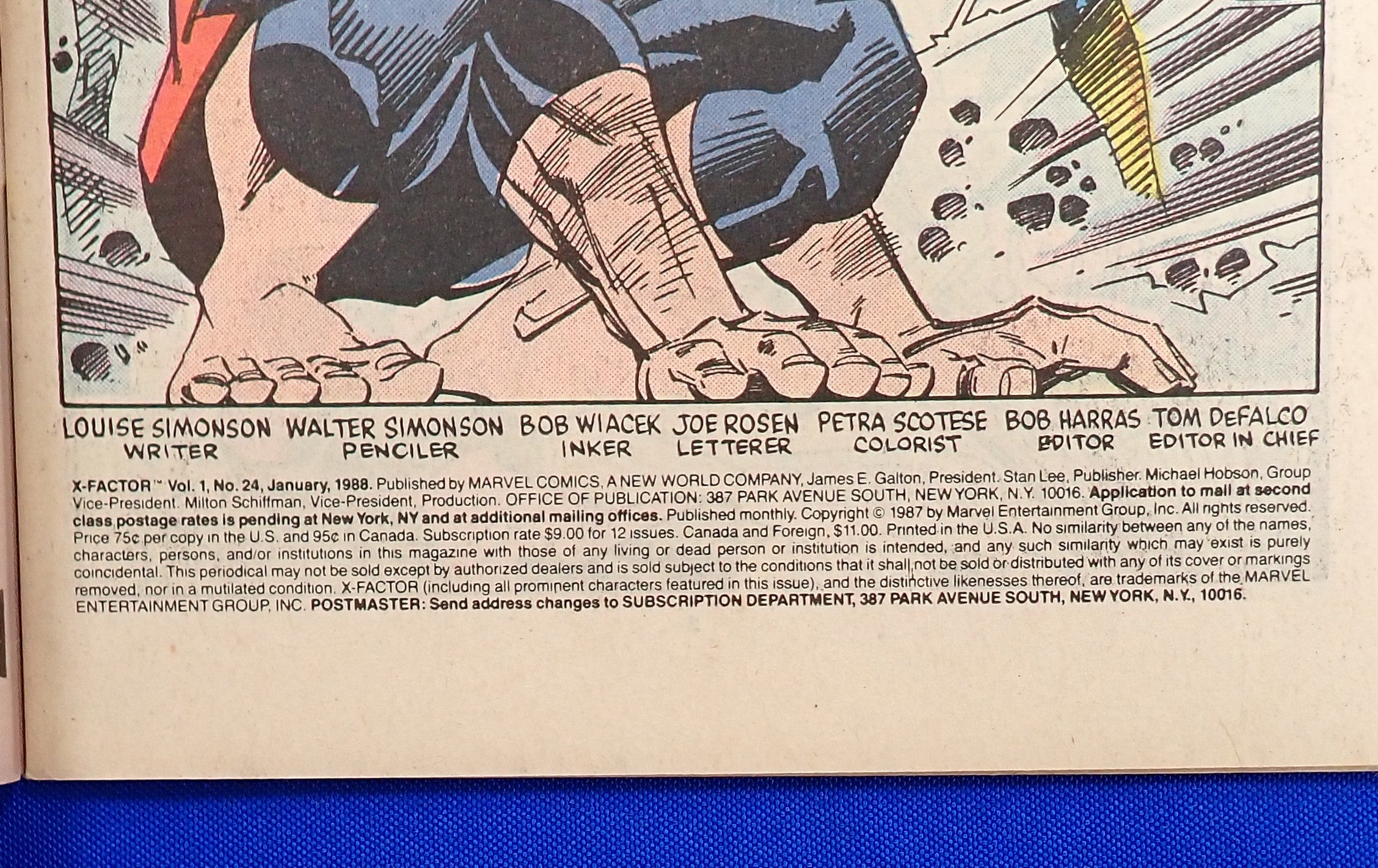 X-Factor #24 (1988) - FN- (5.5) - 2nd App. of Angel as Death