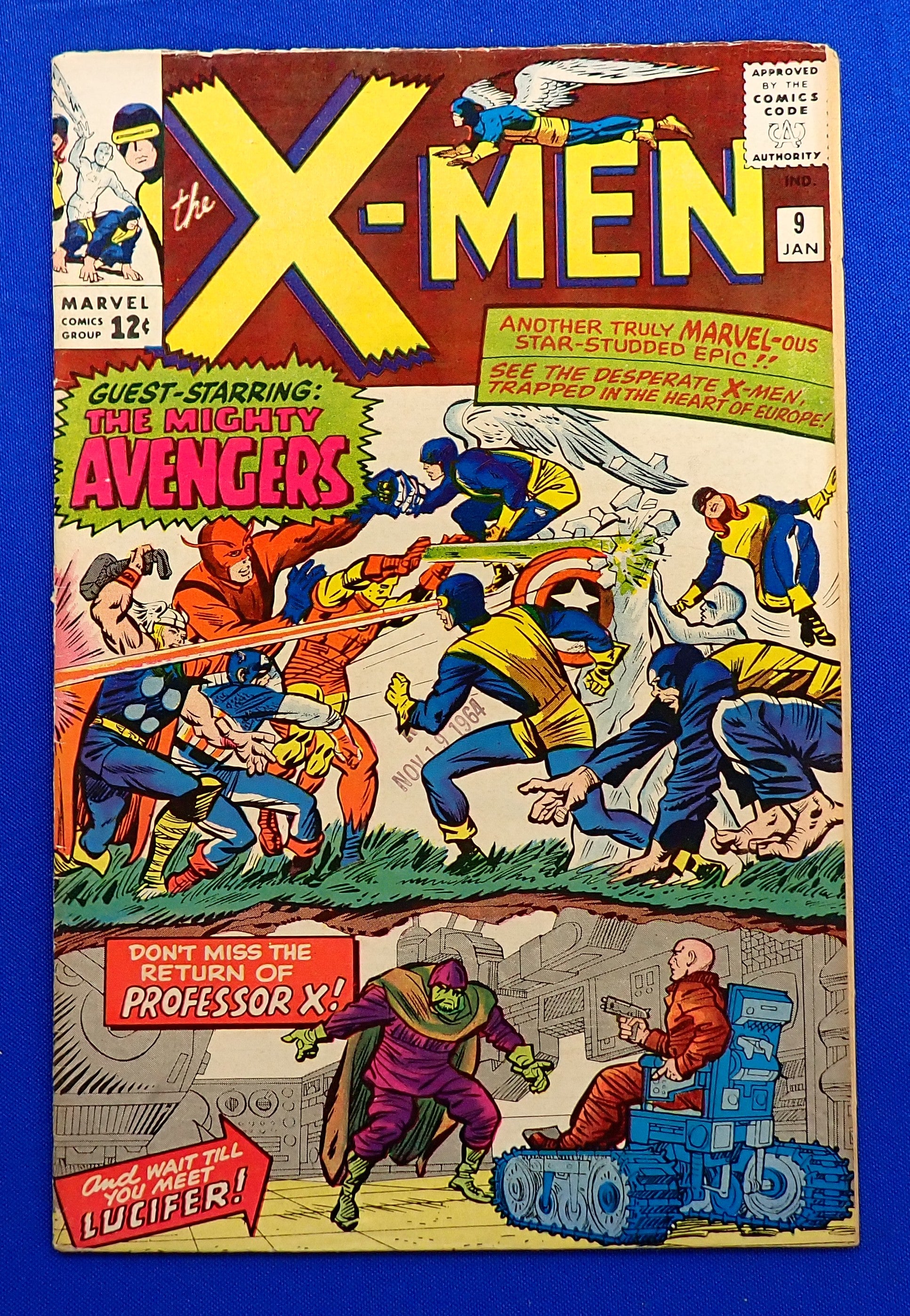 X-Men #9 (1965) - VG/VG+ (4.0-4.5) - 1st Meeting of X-Men & Avengers