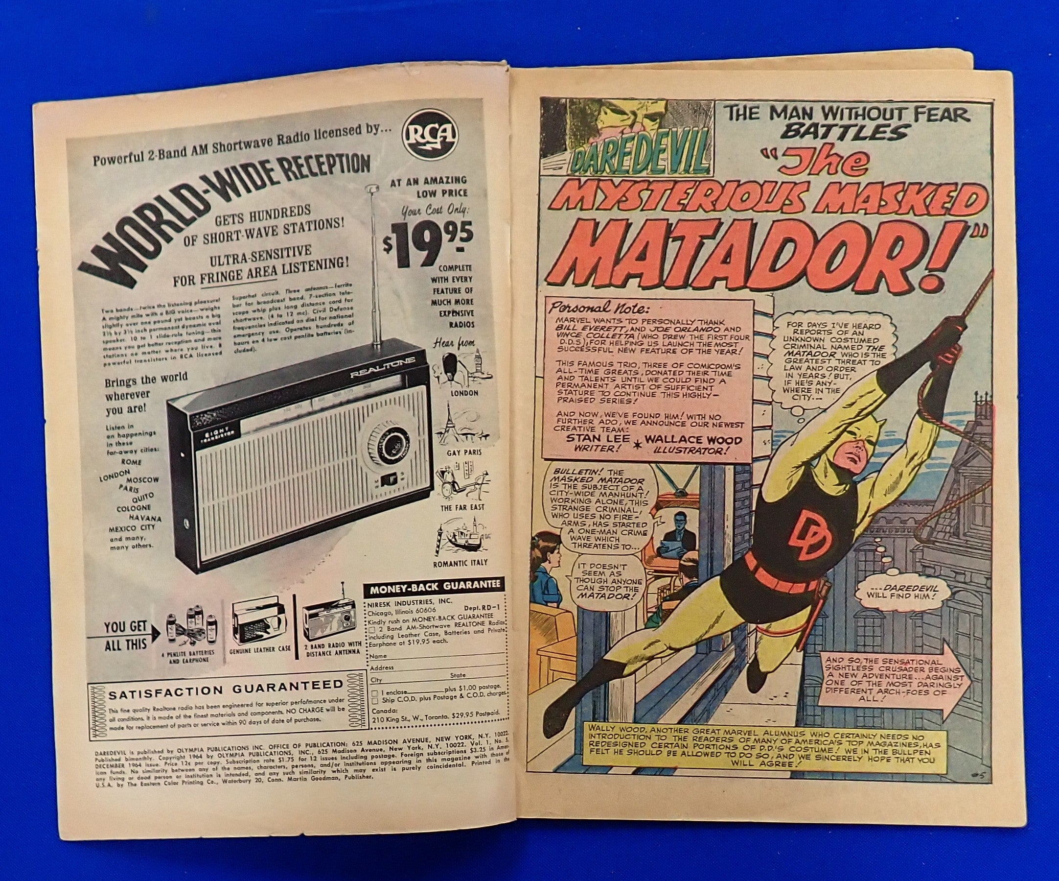 Daredevil #5 (1964) - FR (1.0) - Redesign of DD's Chest Emblem