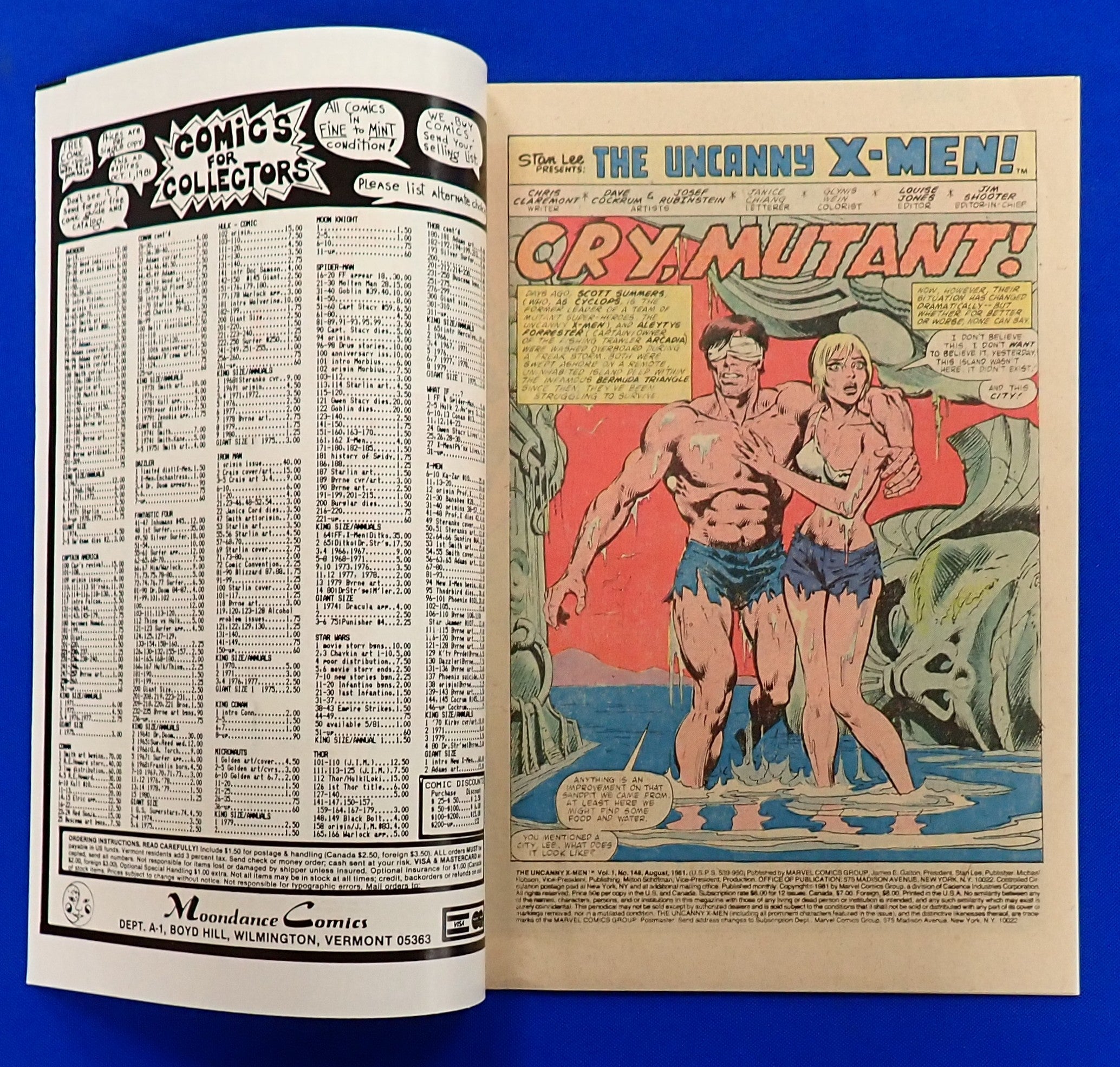 Uncanny X-Men #148 (1981) - VF (8.0) - 1st App. of Caliban
