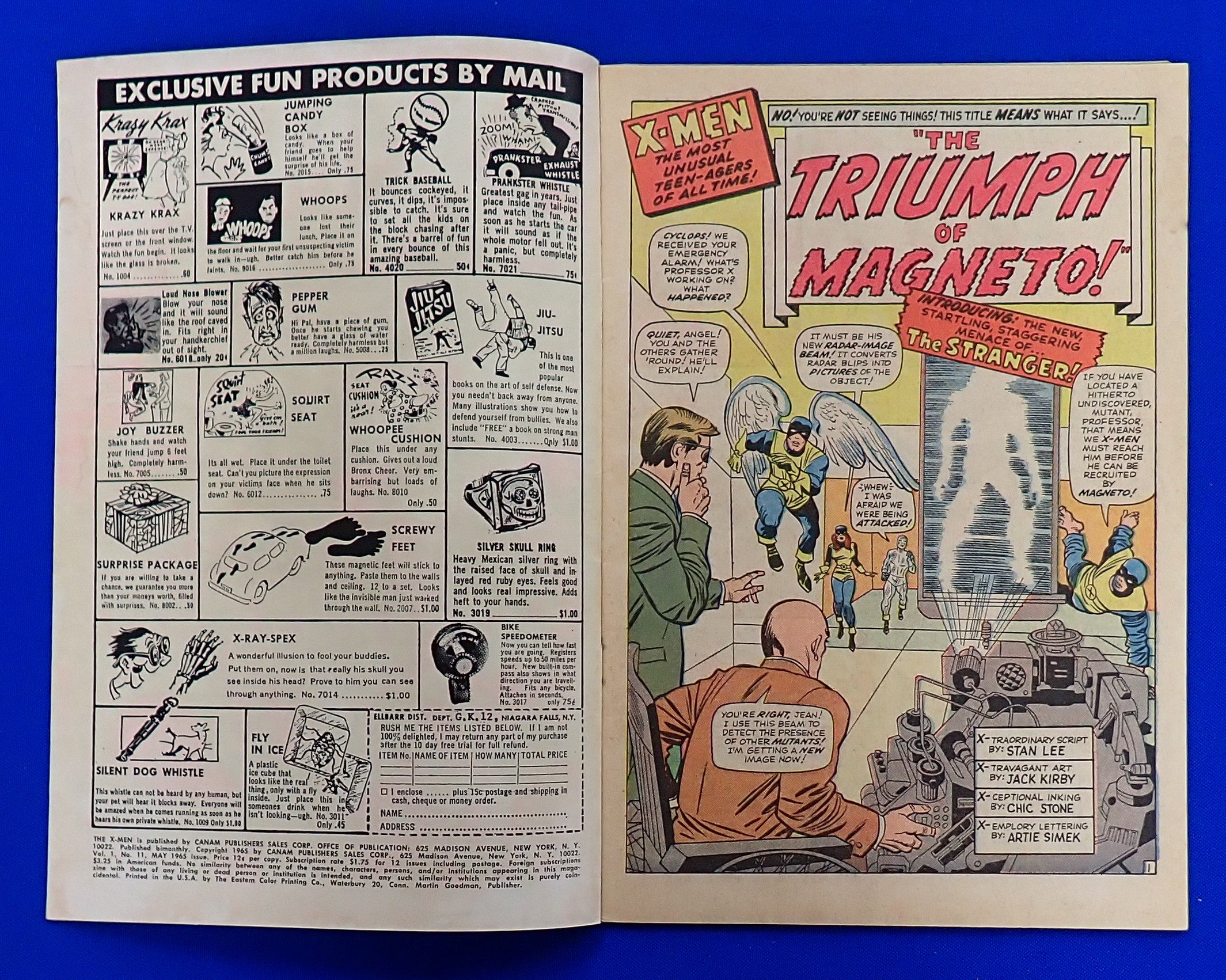 X-Men #11 (1965) - GD+/VG (2.5-3.0) - 1st App. the Stranger
