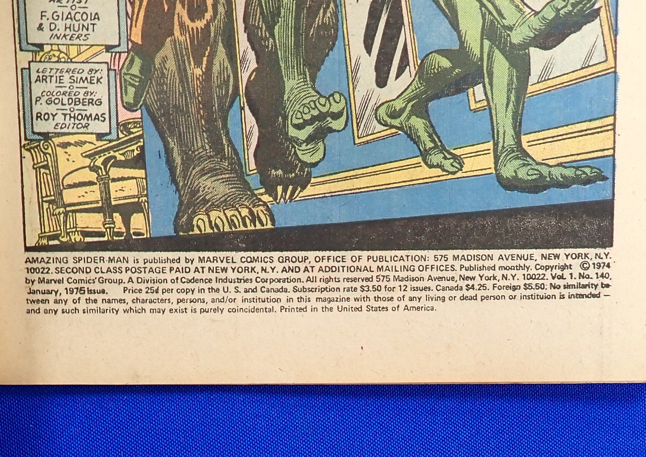 Amazing Spider-Man #140 (1975) - FN+/VF (6.5-7.0) - 1st App. Gloria Grant